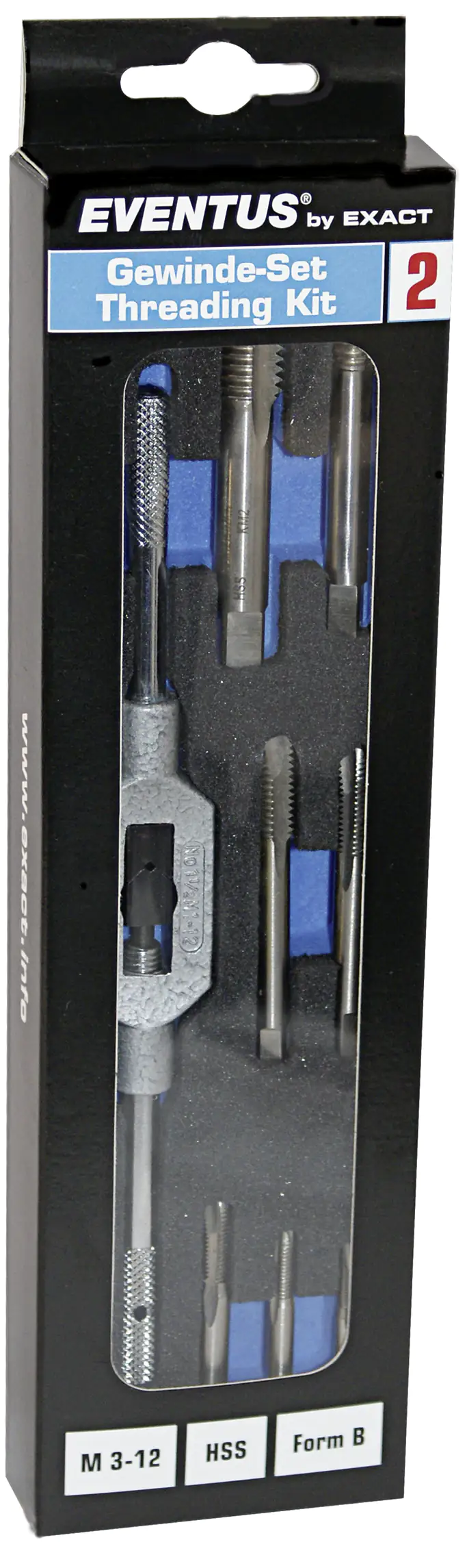 Exact Gewinde-Set Eventus 2 EB M3-M12 HSS Form B Kit 2 SB