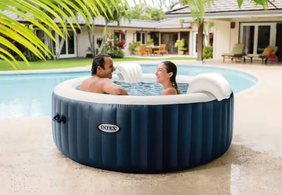 6941057418261_02 Intex PureSpa Whirlpool Bubble Massage Set 196 x 71 cm, blau