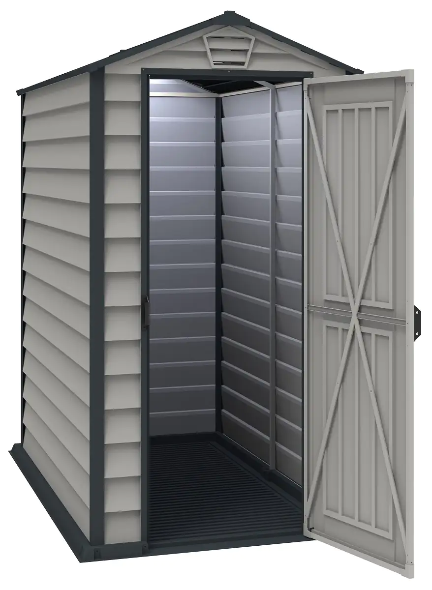 Duramax Kunststoffgerätehaus Evermore 4x6 102,7 x 170,5 x 191,3 cm (LxBxH) Duramax Kunststoffgerätehaus Evermore 4x6 102,7 x 170,5 x 191,3 cm (LxBxH)