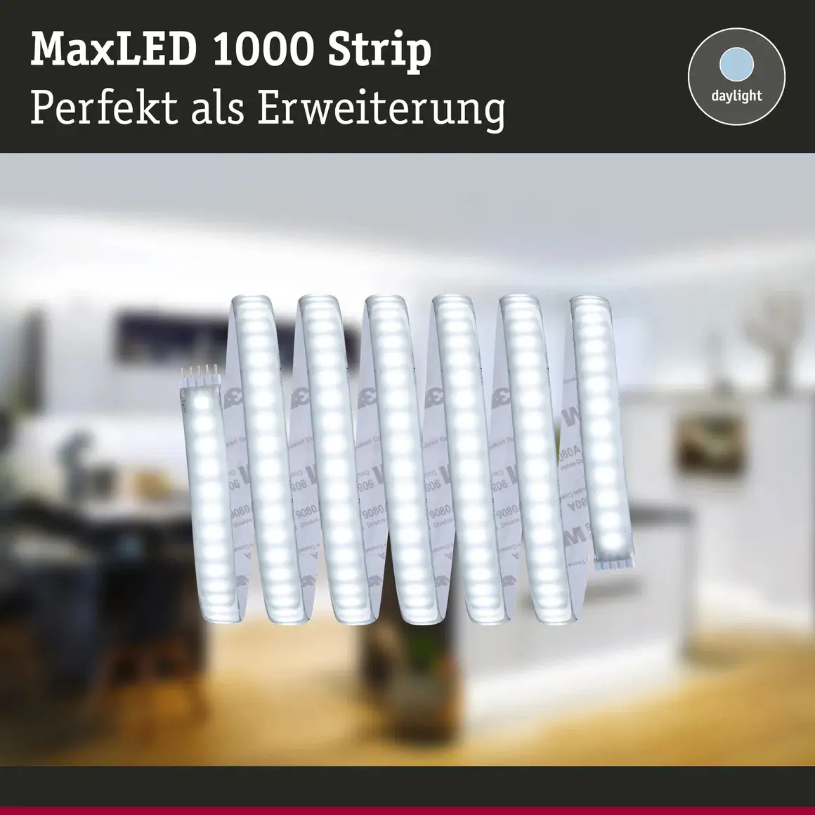 Paulmann LED-Streifen MaxLED 2,5 m 29 W kaltweiß silber dimmbar