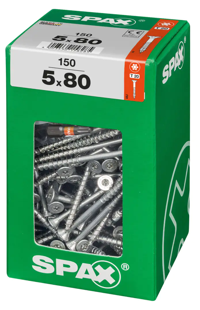 Spax Universalschrauben 5.0 x 80 mm TX 20 - 150 Stk.