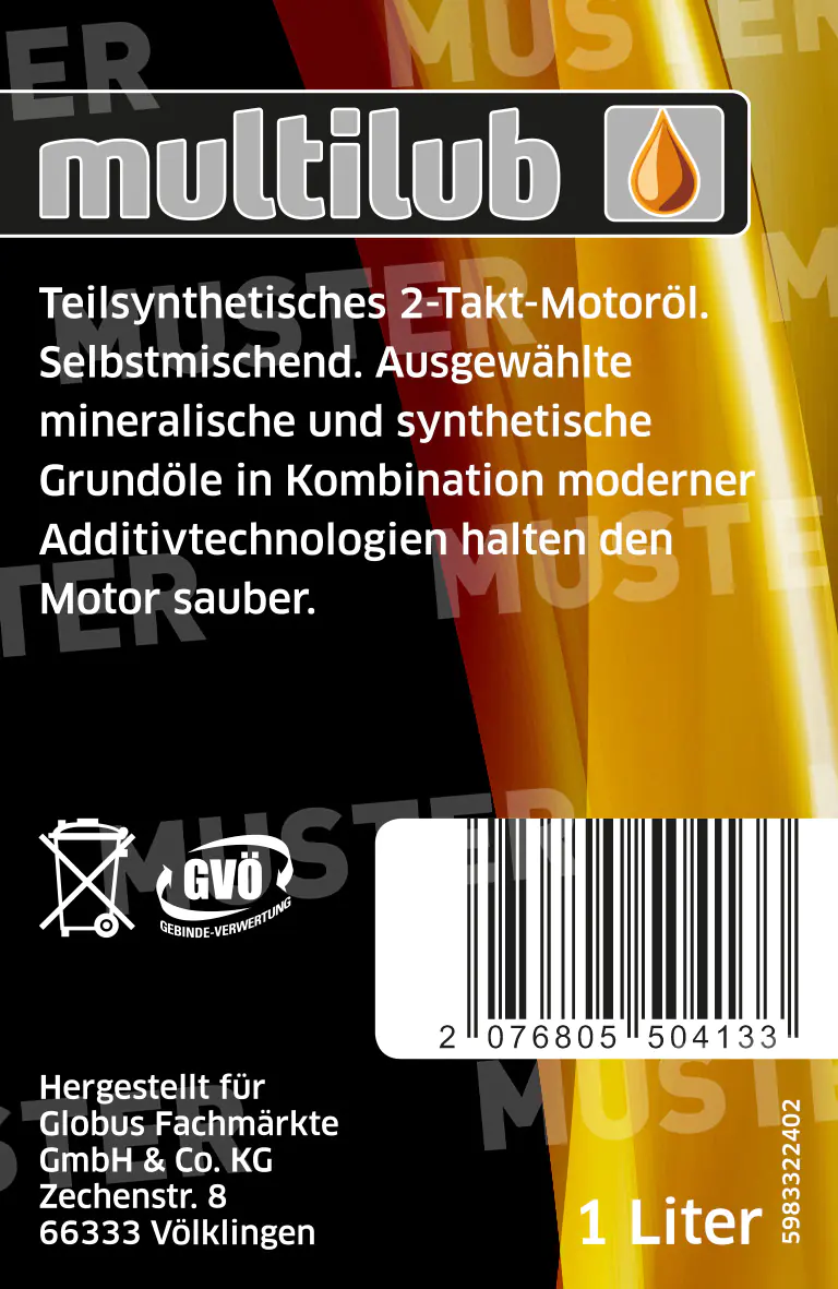 Multilub Motoröl 2-Takt 1L Multilub Motoröl 2-Takt 1L