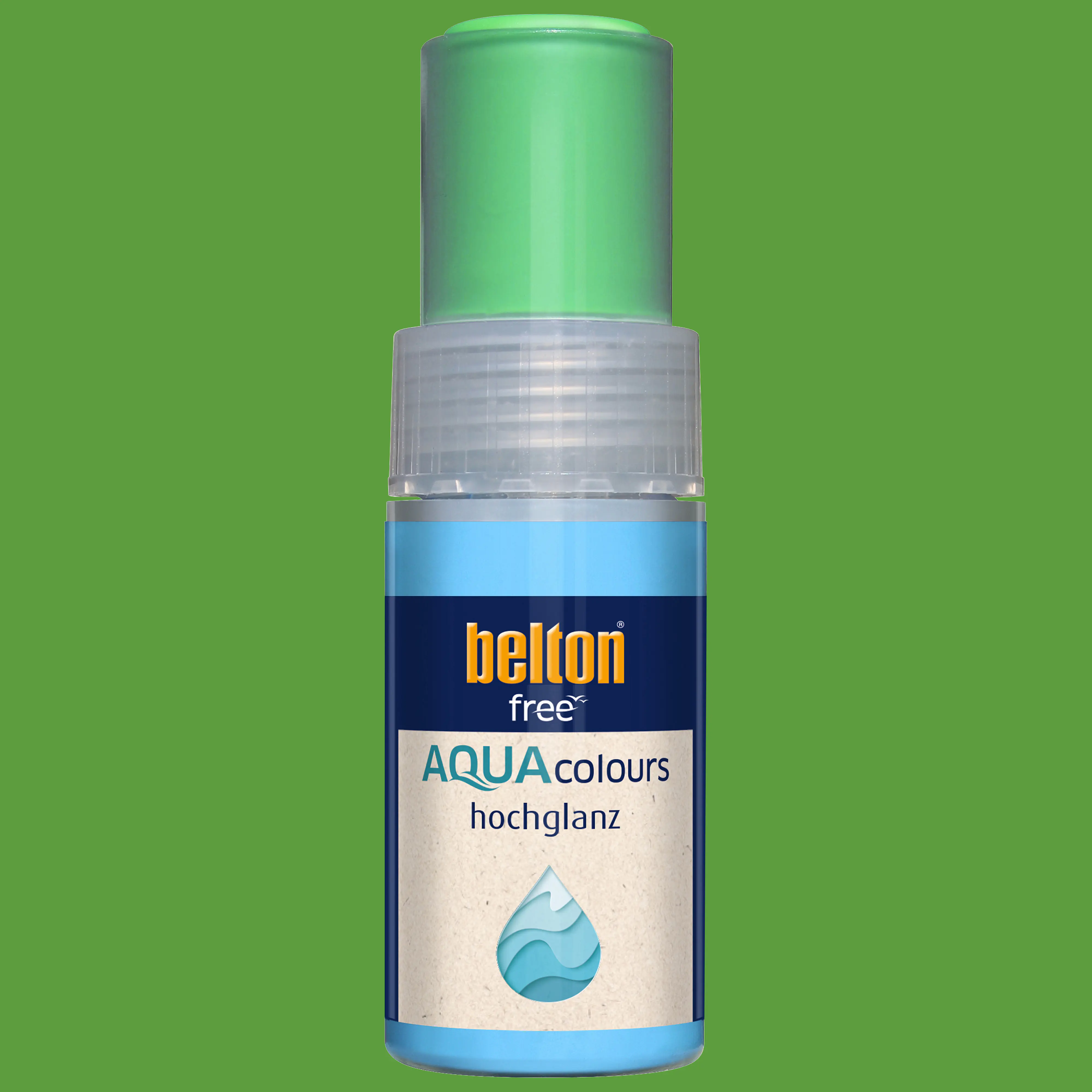 belton free Lackstift AQUAcolours 9 ml ml gelbgrün hochglanz