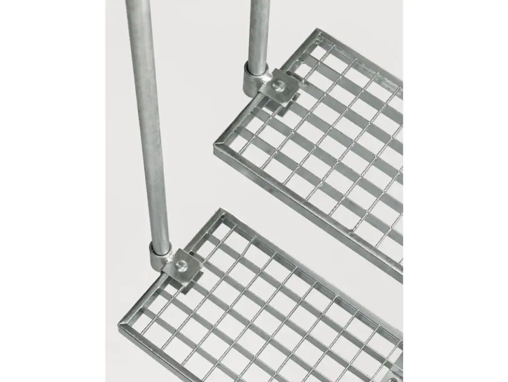 Dolle Gitterroststufe Gardentop verzinkt 80 cm Stufenmaß 80 x 22 x 3 cm