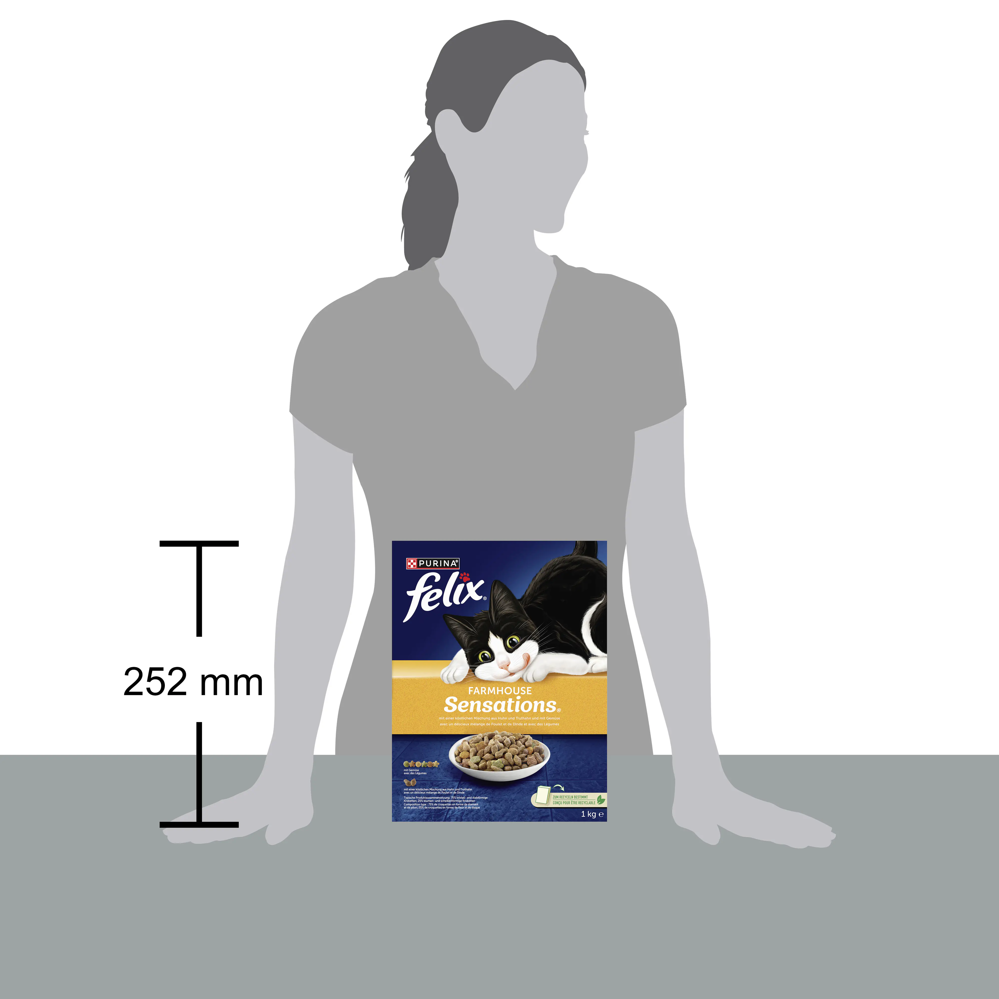 Felix Farmhouse Sensations mit Huhn Truthahn und Gemüse 1 kg