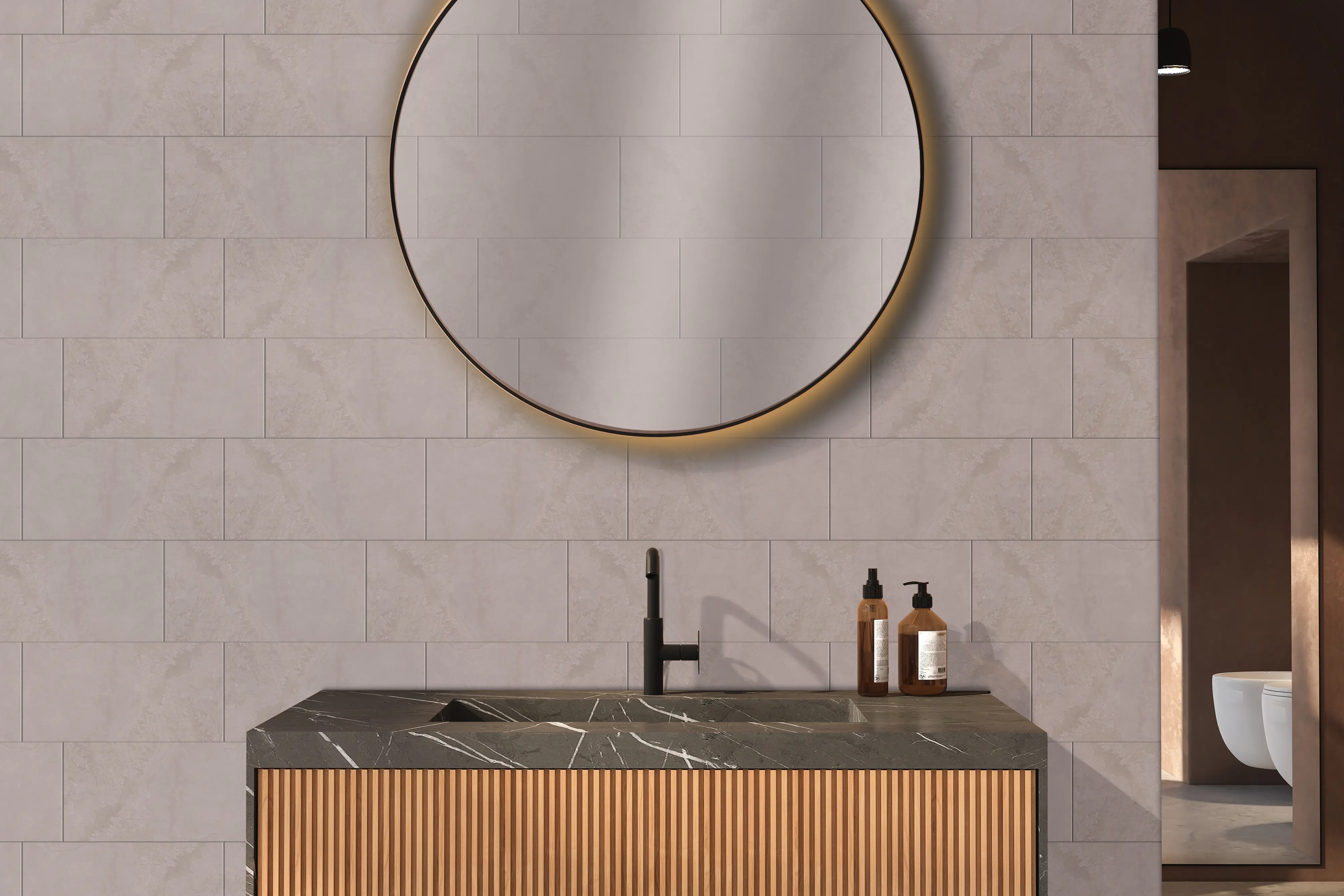 Wandfliese Paradis 30 x 60 cm grau