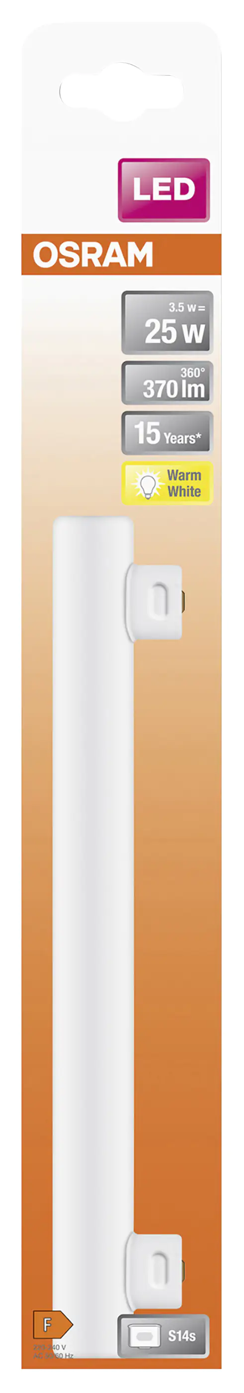 Osram LED Röhre 30 cm S14s 3,5 W warmweiß Osram LED Röhre 30 cm S14s 3,5 W warmweiß