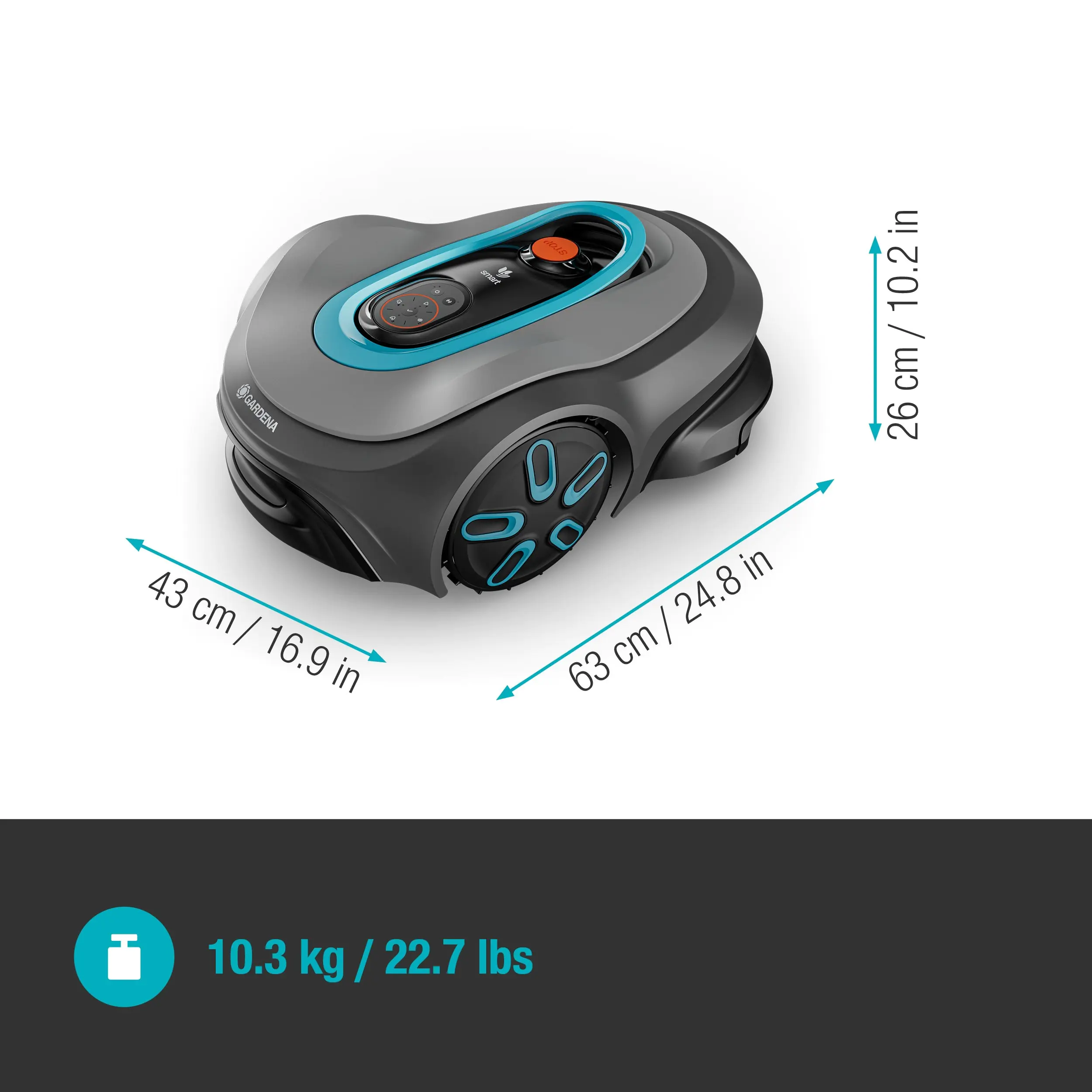 Gardena Mähroboter smart SILENO max 800 m² Gardena Mähroboter smart SILENO max 800 m²