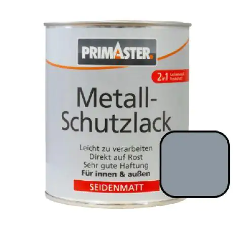 Primaster Metall-Schutzlack RAL 7001 750 ml silbergrau seidenmatt