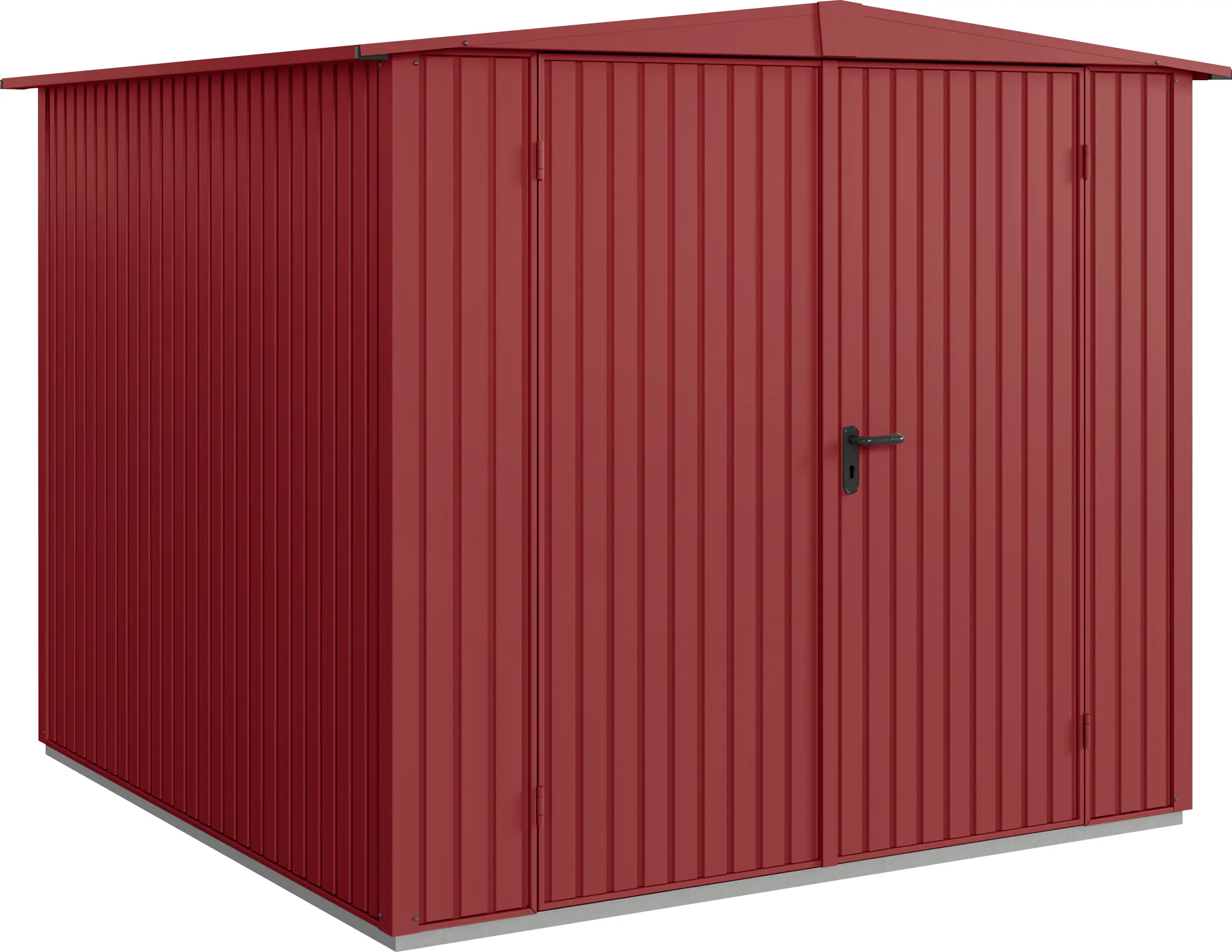 EcoStar Gerätehaus Trend-S Typ 2 258,8 x 247,7 x 216 cm purpurrot