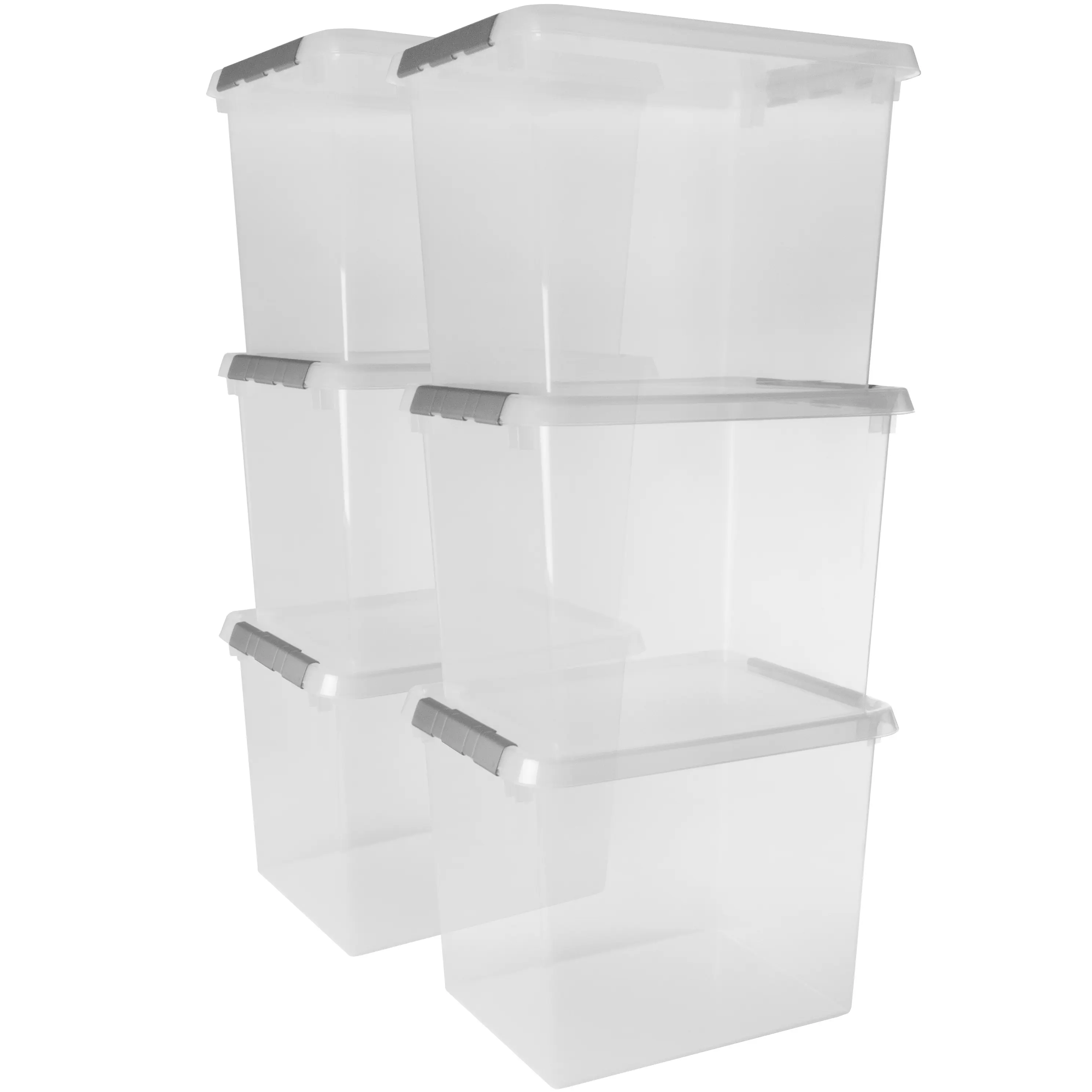 Sunware Comfort line Aufbewahrungsbox 6er-Set für 9L transparent metallfarbig