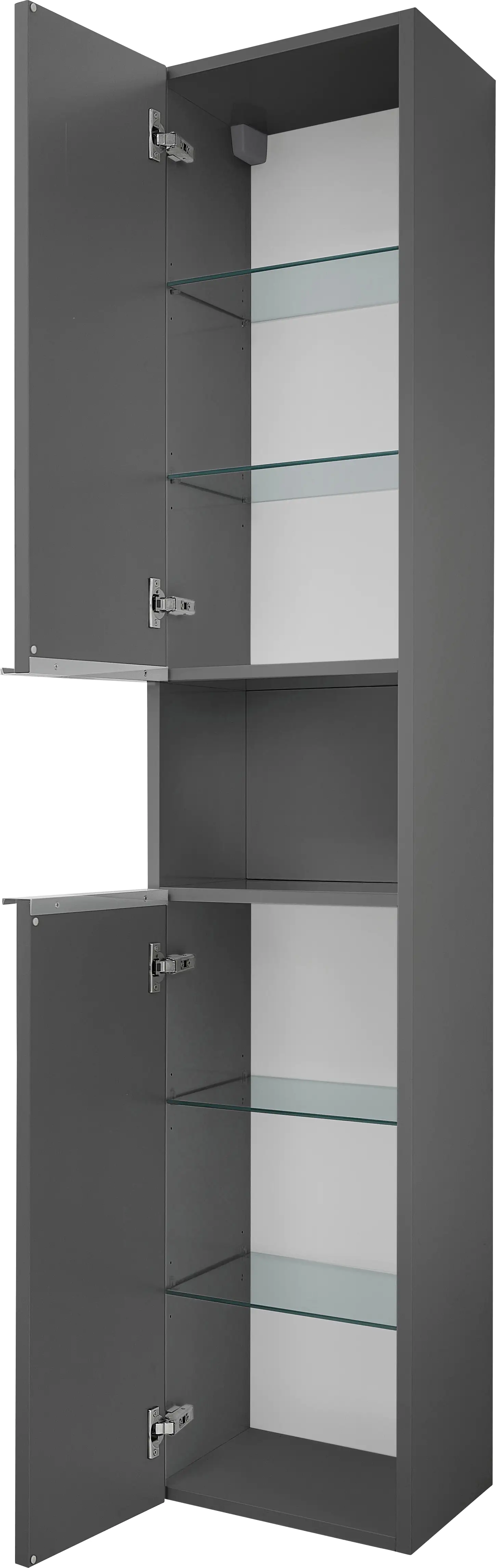 Primaster Hochschrank Düsseldorf grau 168 x 30 x 33 cm