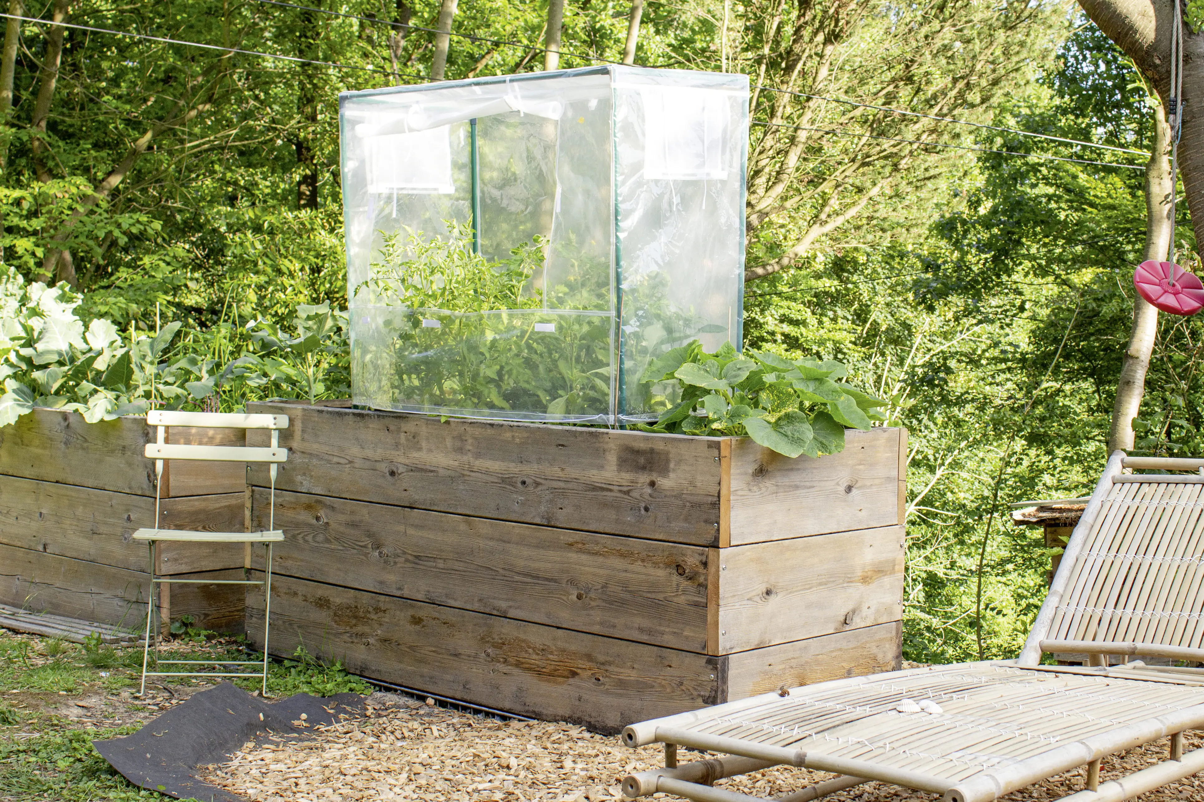 Pergart Hochbeetabdeckung eckig Größe M 118 x 55 x 105 cm