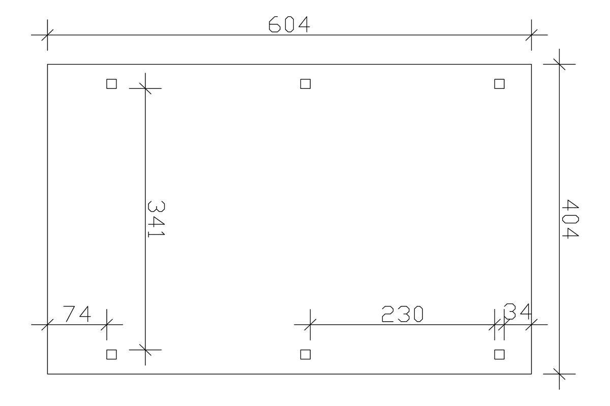 4018211022335_2111691 SKAN HOLZ Carport Emsland 404 x 604 cm mit Aluminiumdach
