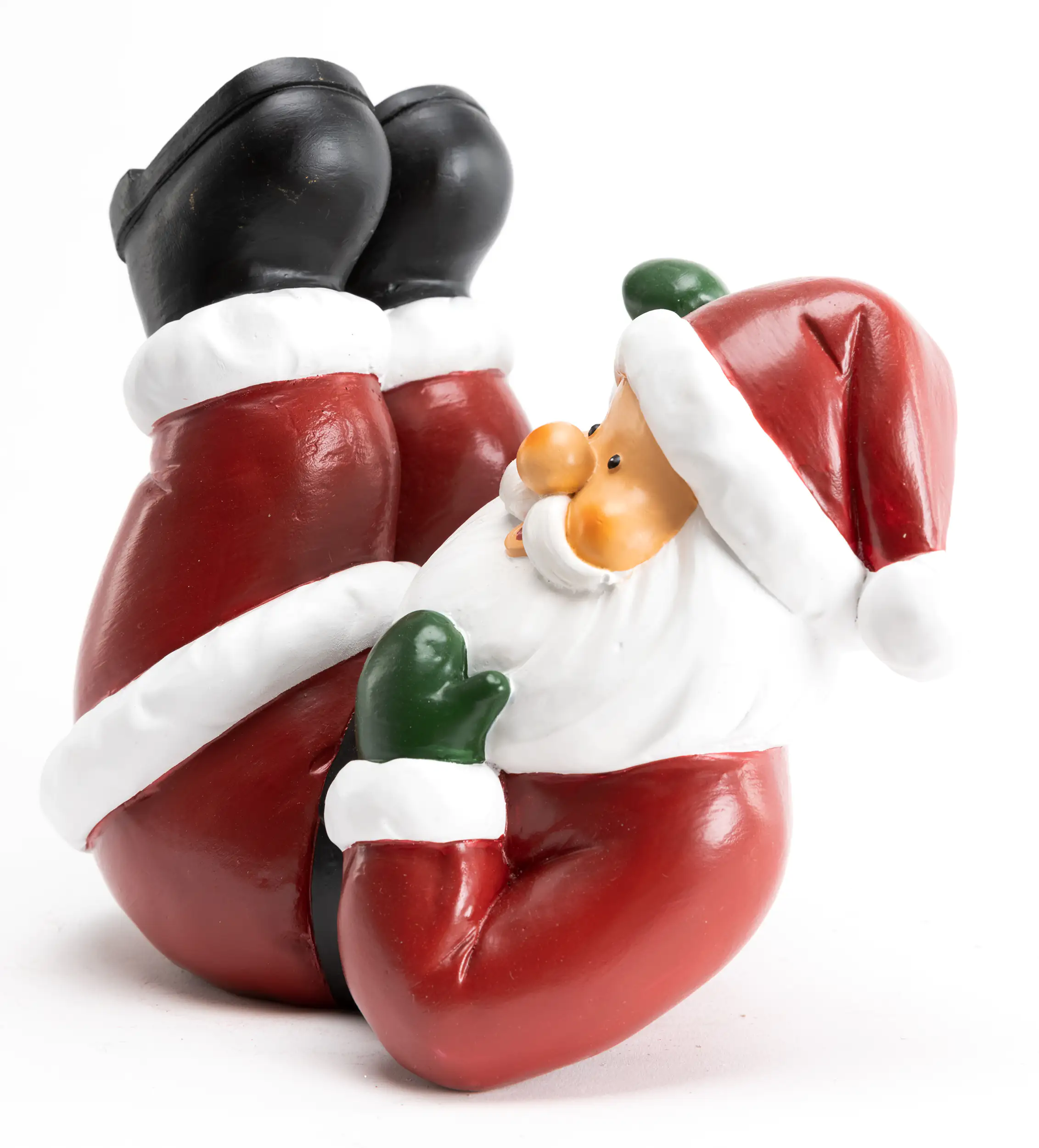 TrendLine Dekofigur Weihnachtsmann 20 x 18 cm rot-weiß