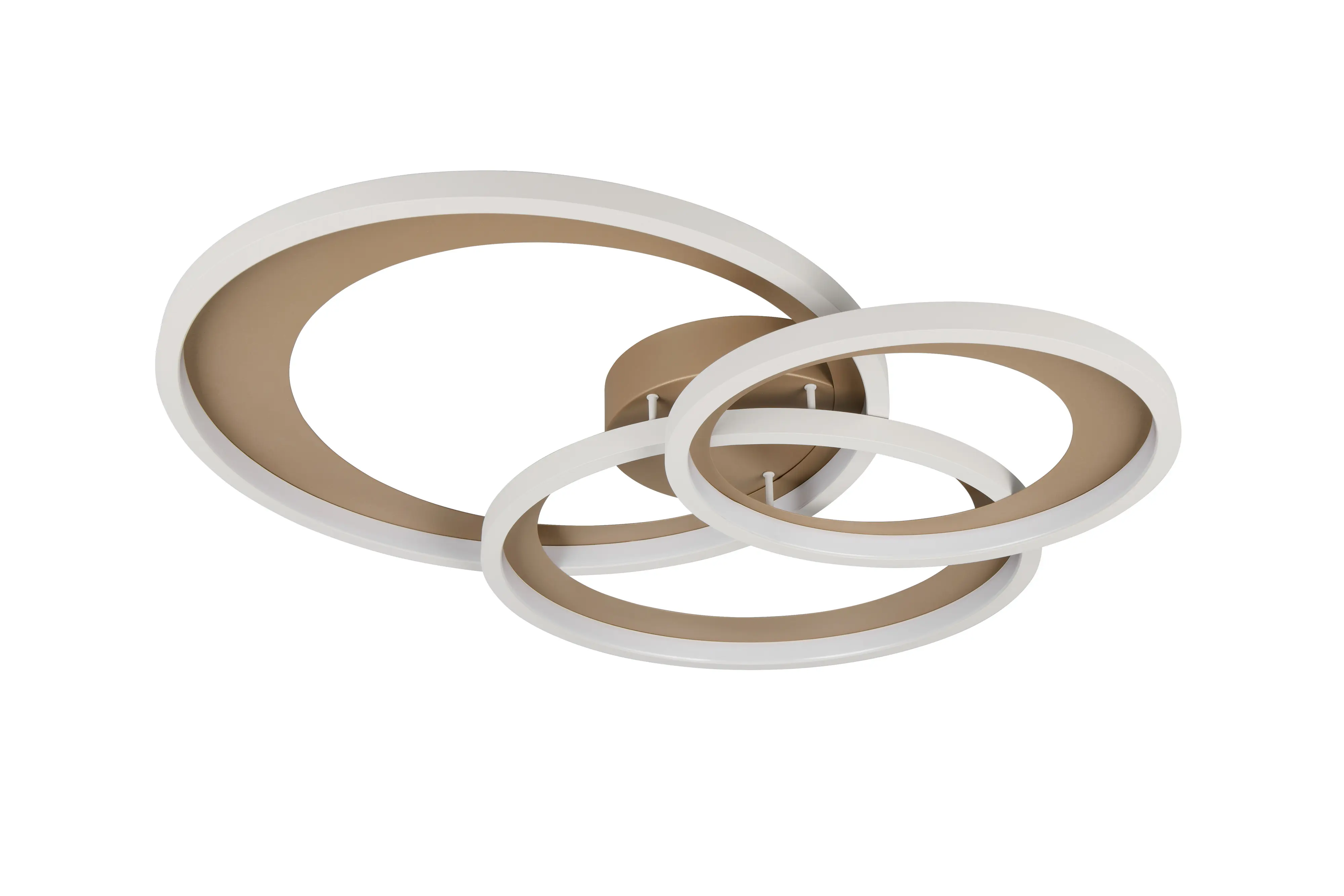 Trio LED Deckenleuchte Granada 36W grau coffee warmweiß