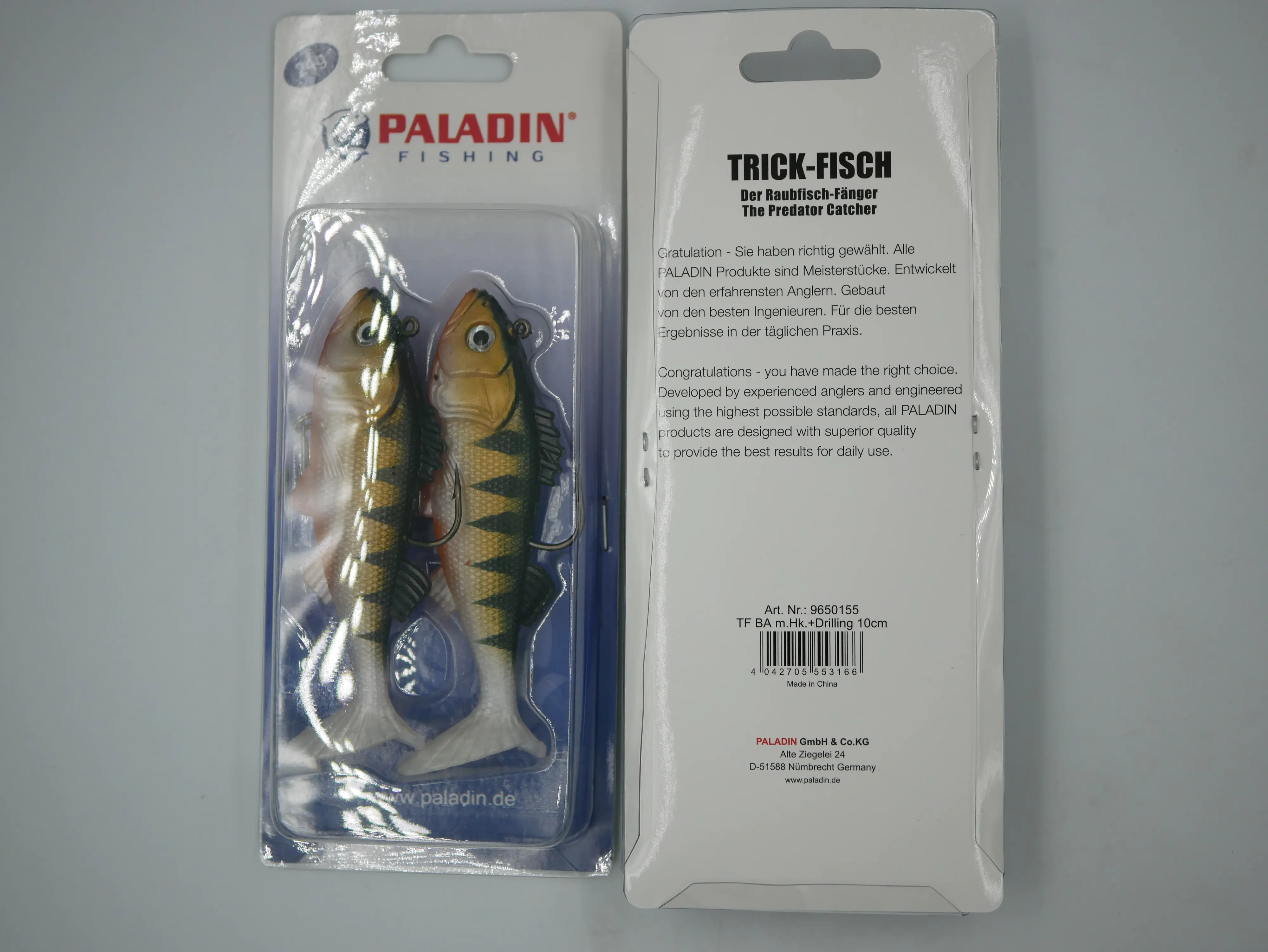 Paladin Kunstköder 10cm Barsch 2 Stück