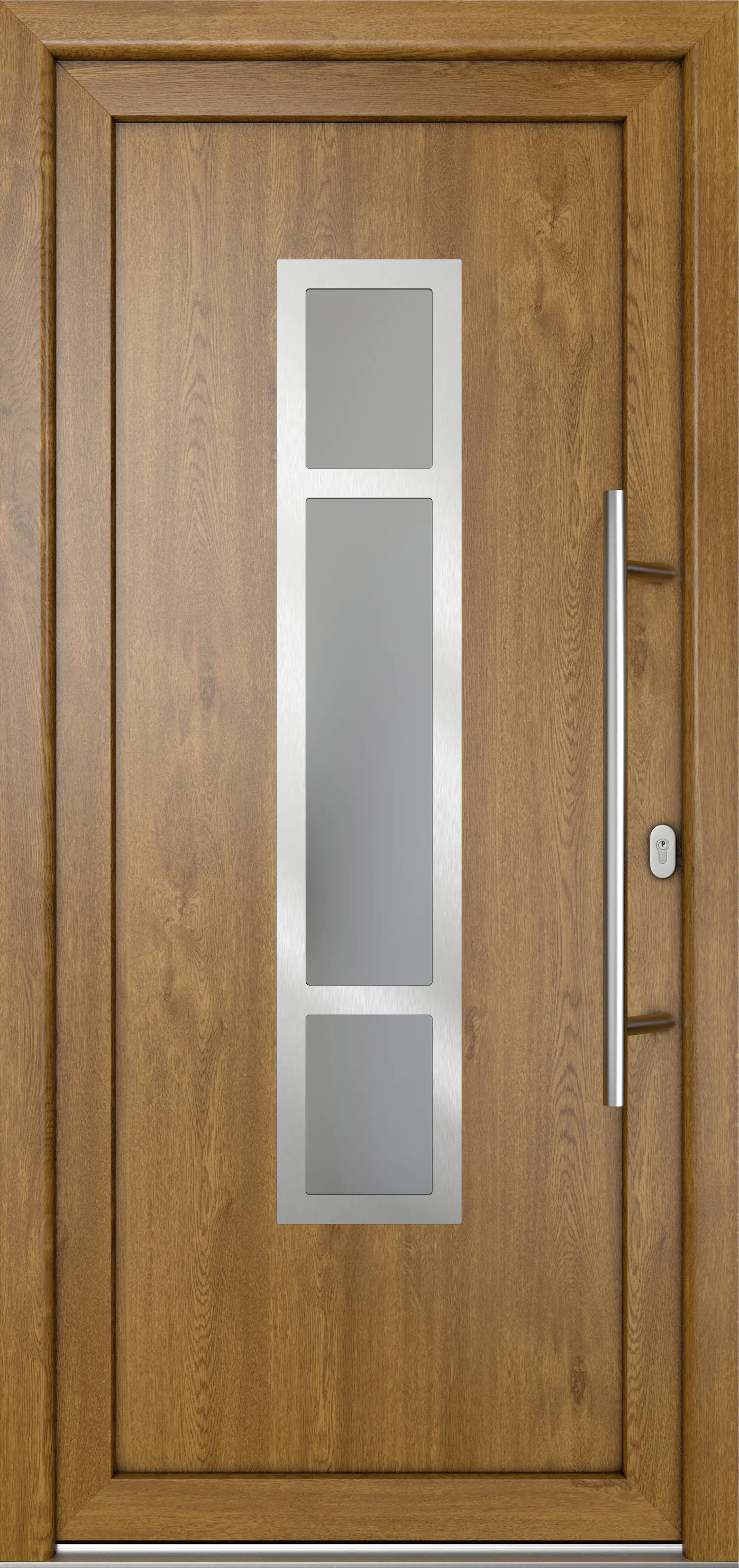Meeth Haustür Signum Pro PVC Modell 87 88 x 200 cm DIN Rechts weiß/golden oak Meeth Haustür Signum Pro PVC Modell 87 88 x 200 cm DIN Rechts weiß/golden oak
