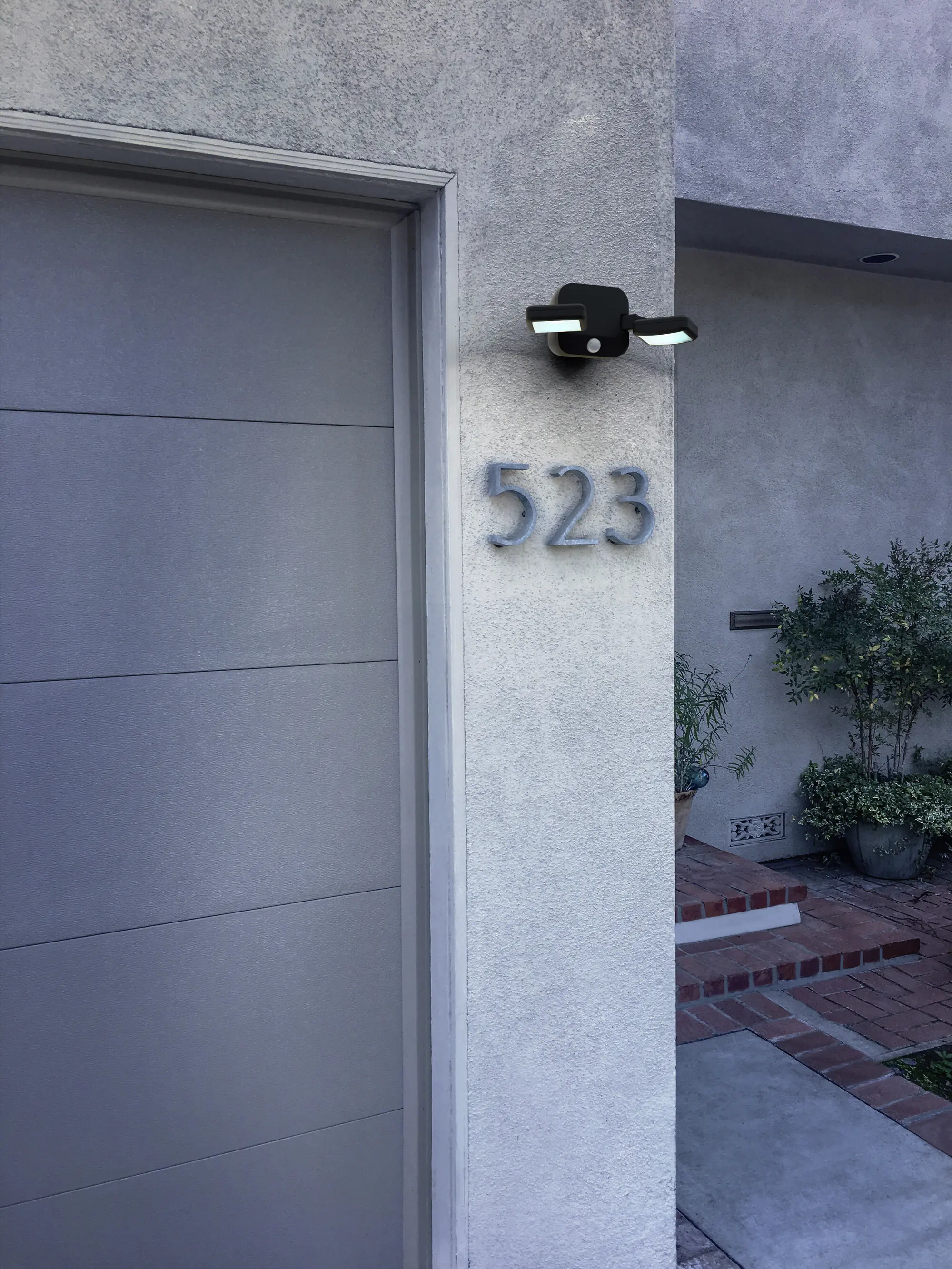 Osram LED-Außenleuchte Battery Spotlight mit Licht- & Bewegungssensor 33,2 cm kaltweiß schwarz