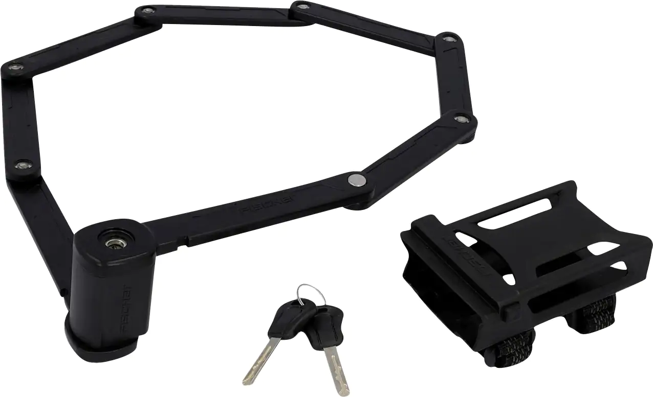 Fischer Faltschloss XL 110 cm mit Halter Fischer Faltschloss XL 110 cm mit Halter