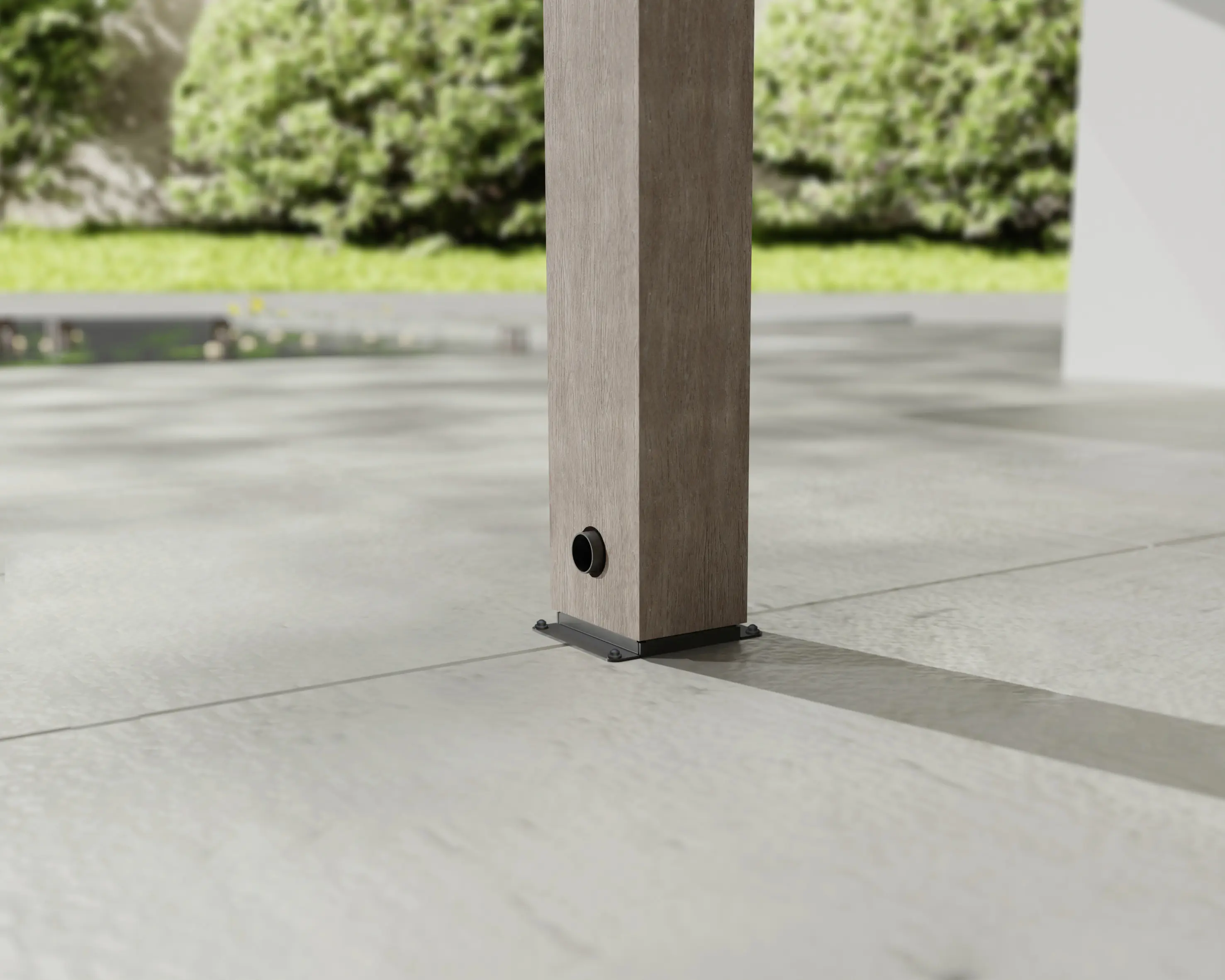 Canopia Terrassenüberdachung Helsinki Holz 990 x 294 cm braun