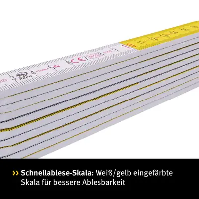 Stabila Holz-Gliedermaßstab 2 m Typ 617 Holz