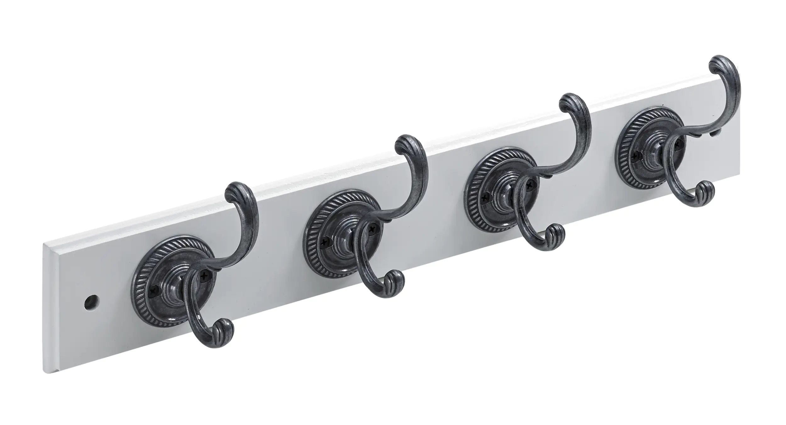 Hettich Garderobenleiste 4 Haken 50,0 x 8,0 x 9,6 cm weiß Hettich Garderobenleiste 4 Haken 50,0 x 8,0 x 9,6 cm weiß