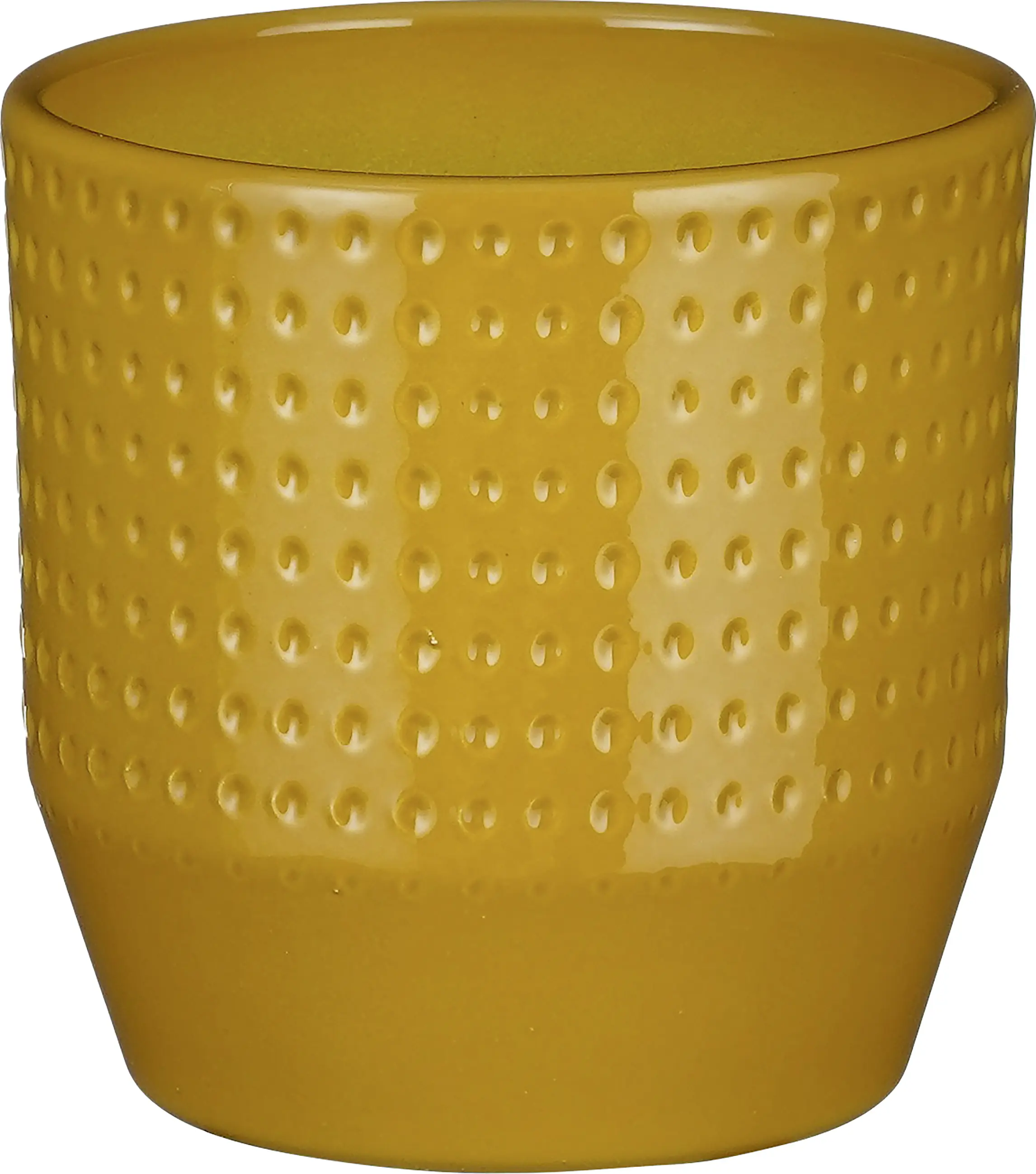 Mica Decorations Topf Nola ceramic 13 x 13,5 cm ocker