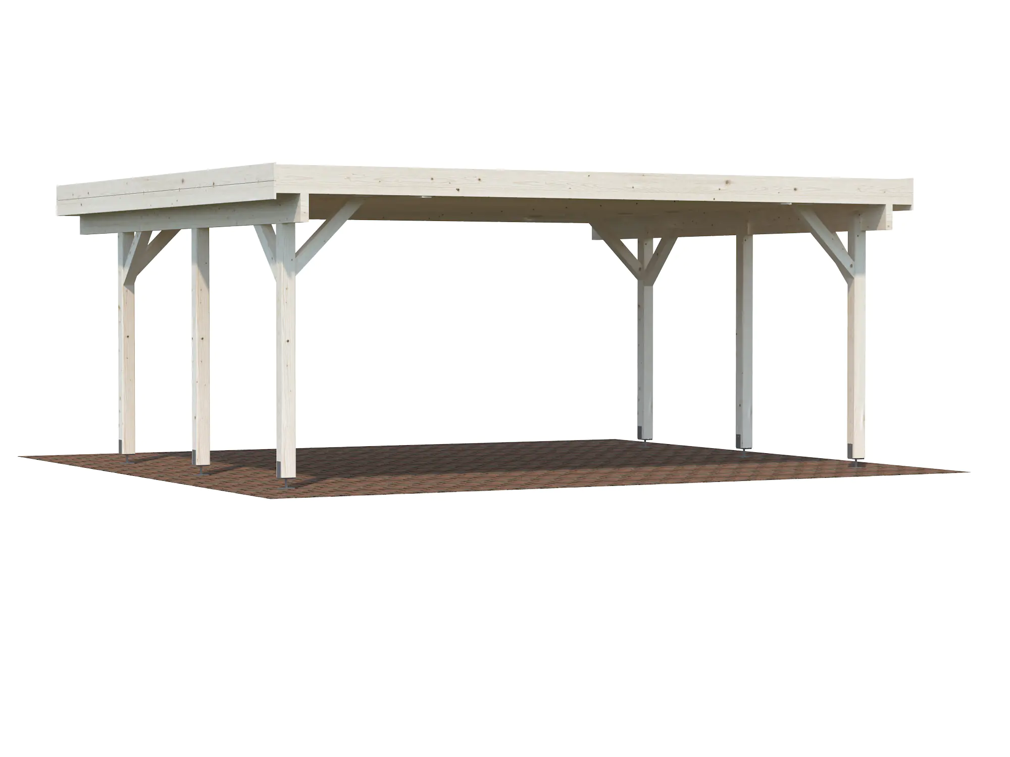 Palmako Carport Karl 555 x 372 cm naturbelassen