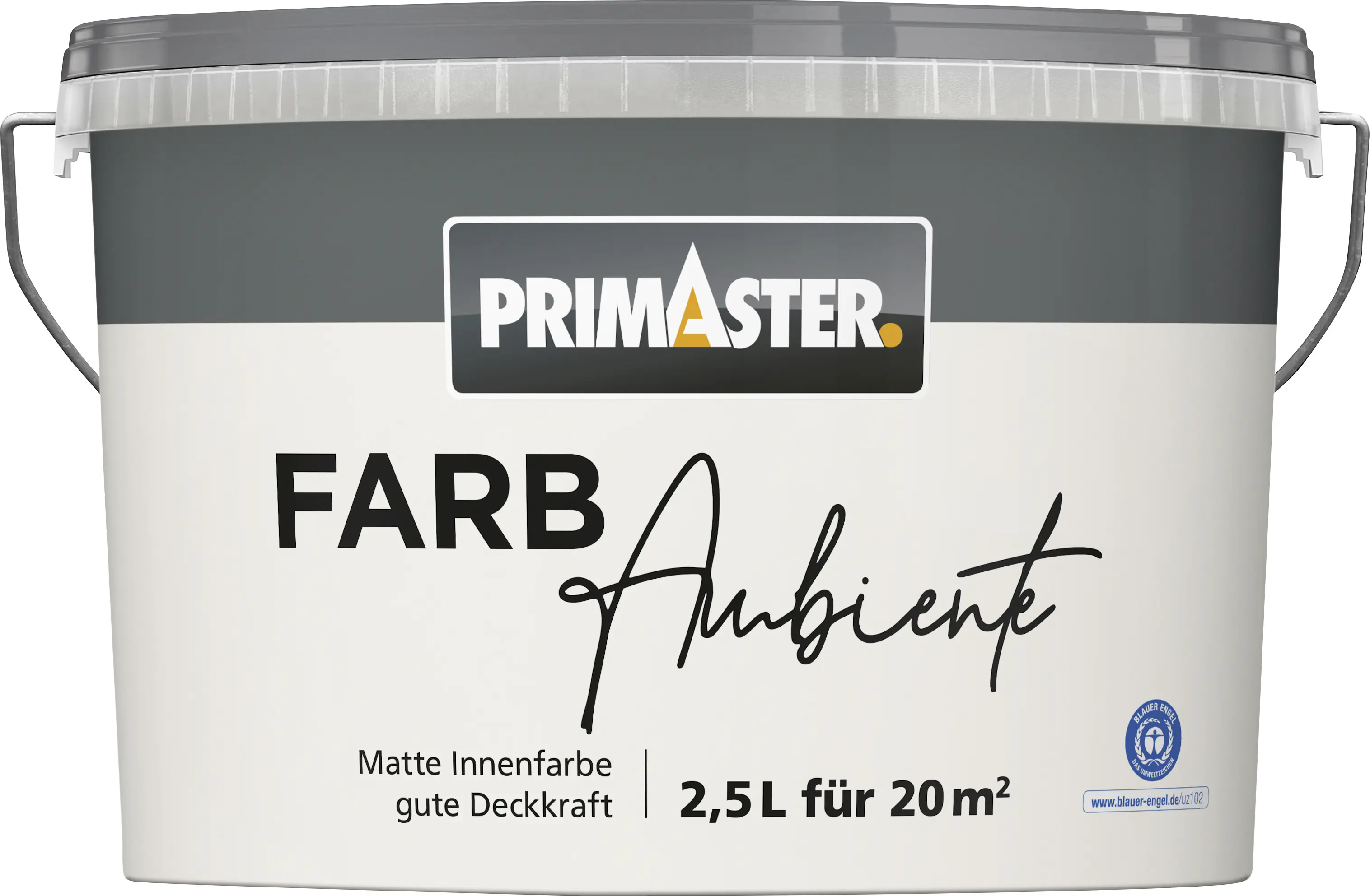Primaster Farbambiente Wandfarbe matt silbergrau 2,5 L
