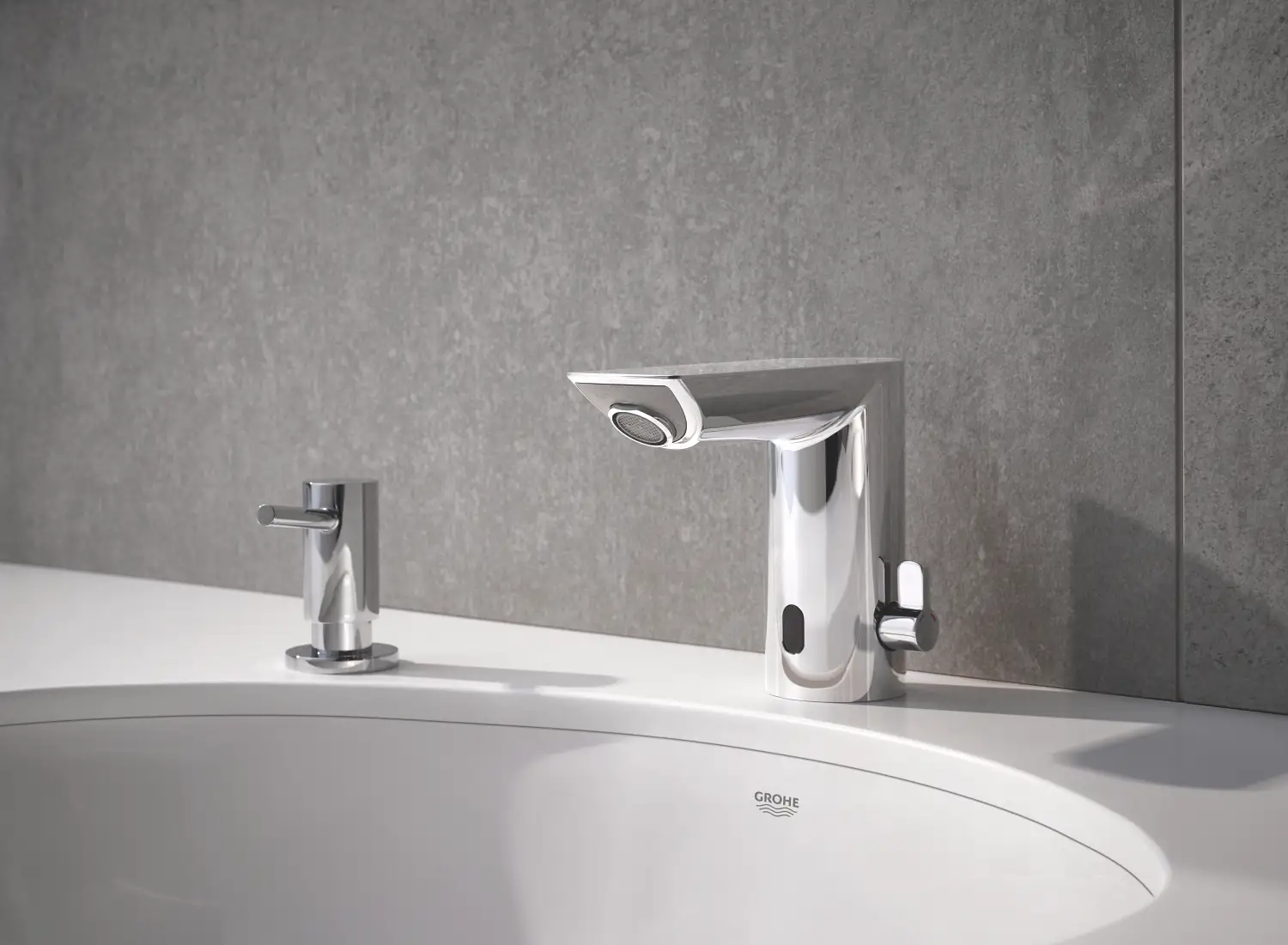 4005176473678_16 Grohe Waschtischarmatur Bau Cosmopolitan E mit berührungsloser Betätigung
