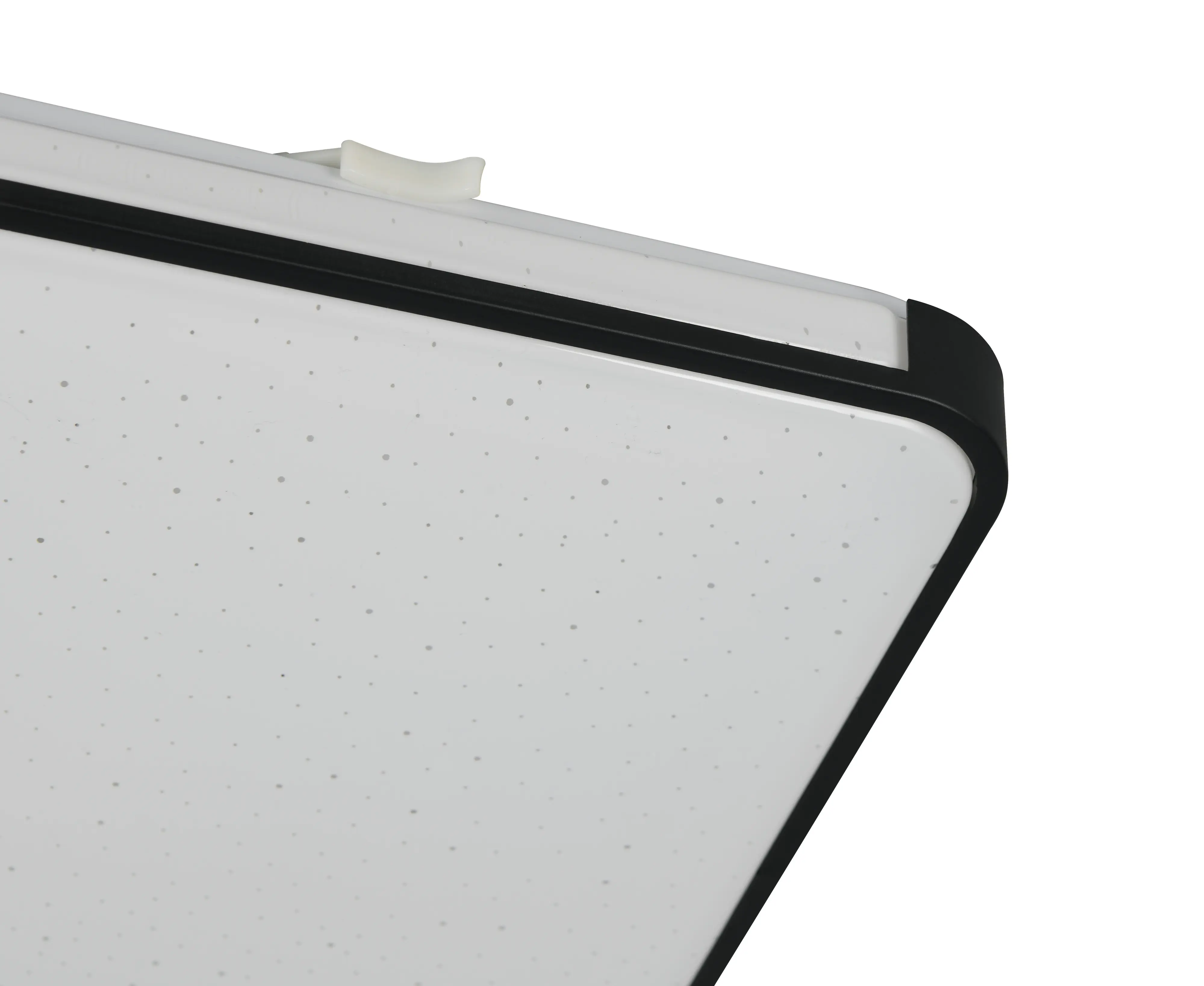 Reality LED-Deckenleuchte Relus 27x27 cm schwarz matt Starlight Effekt neutralweiß