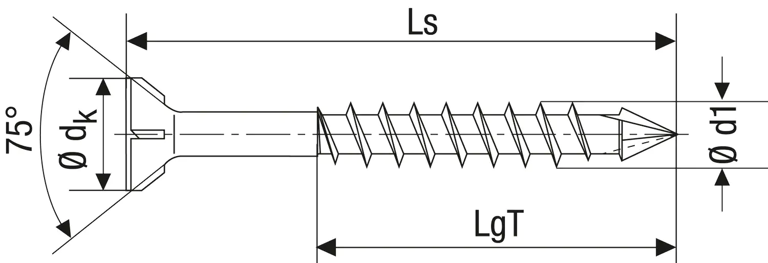 Spax Faserplattenschrauben 4.0 x 45 mm TX 15 - 100 Stk.