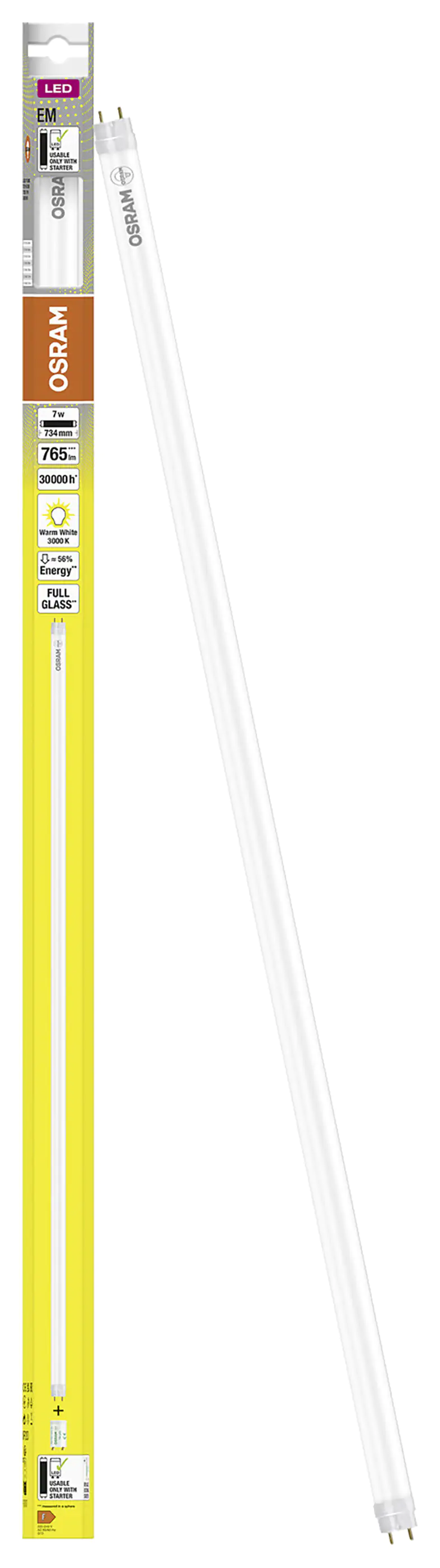 Osram LED Röhre 72 cm G13 7 W warmweiß Osram LED Röhre 72 cm G13 7 W warmweiß