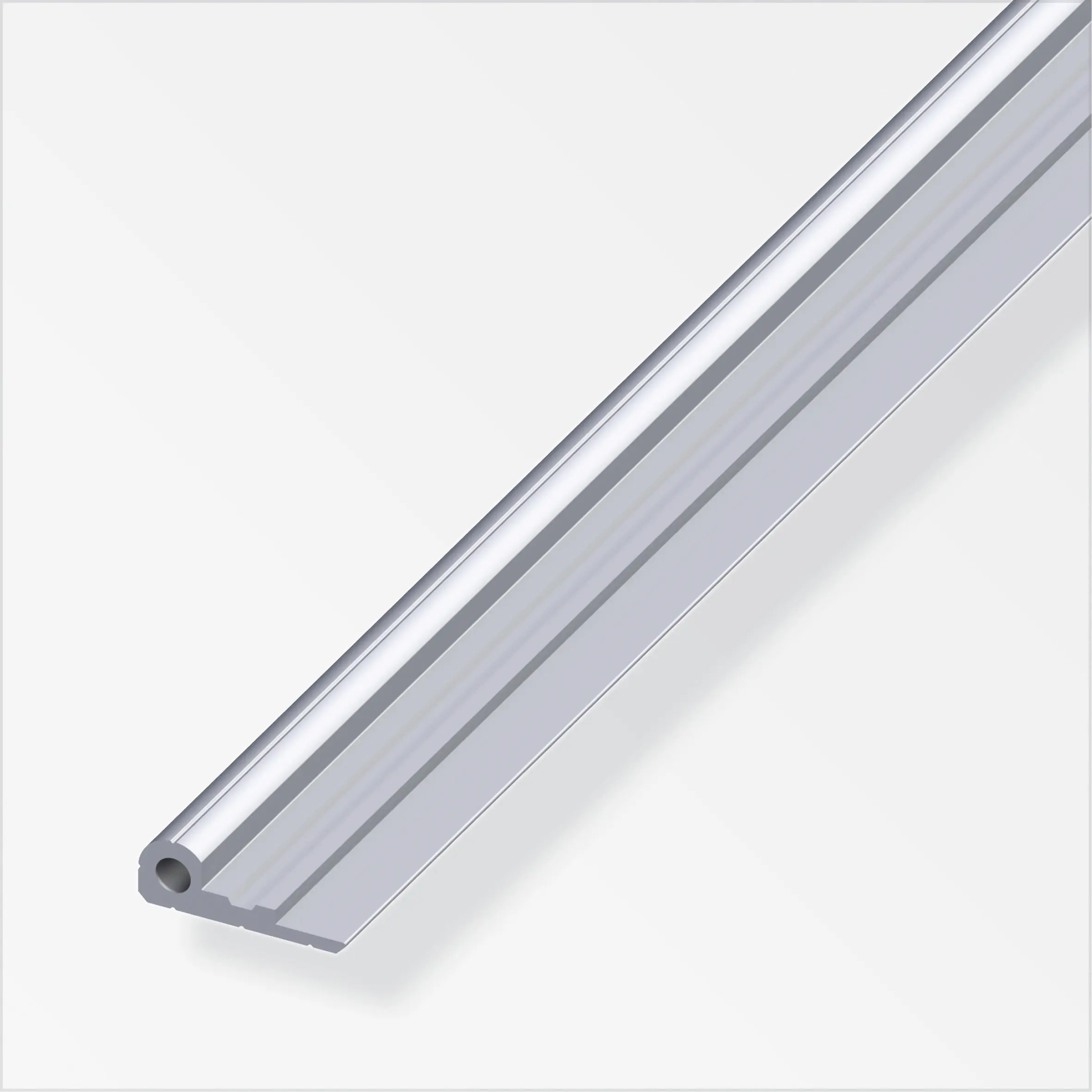 alfer Scharnier-Profil 1 m, 29.5 x 1.2 x 10 mm Aluminium roh blank