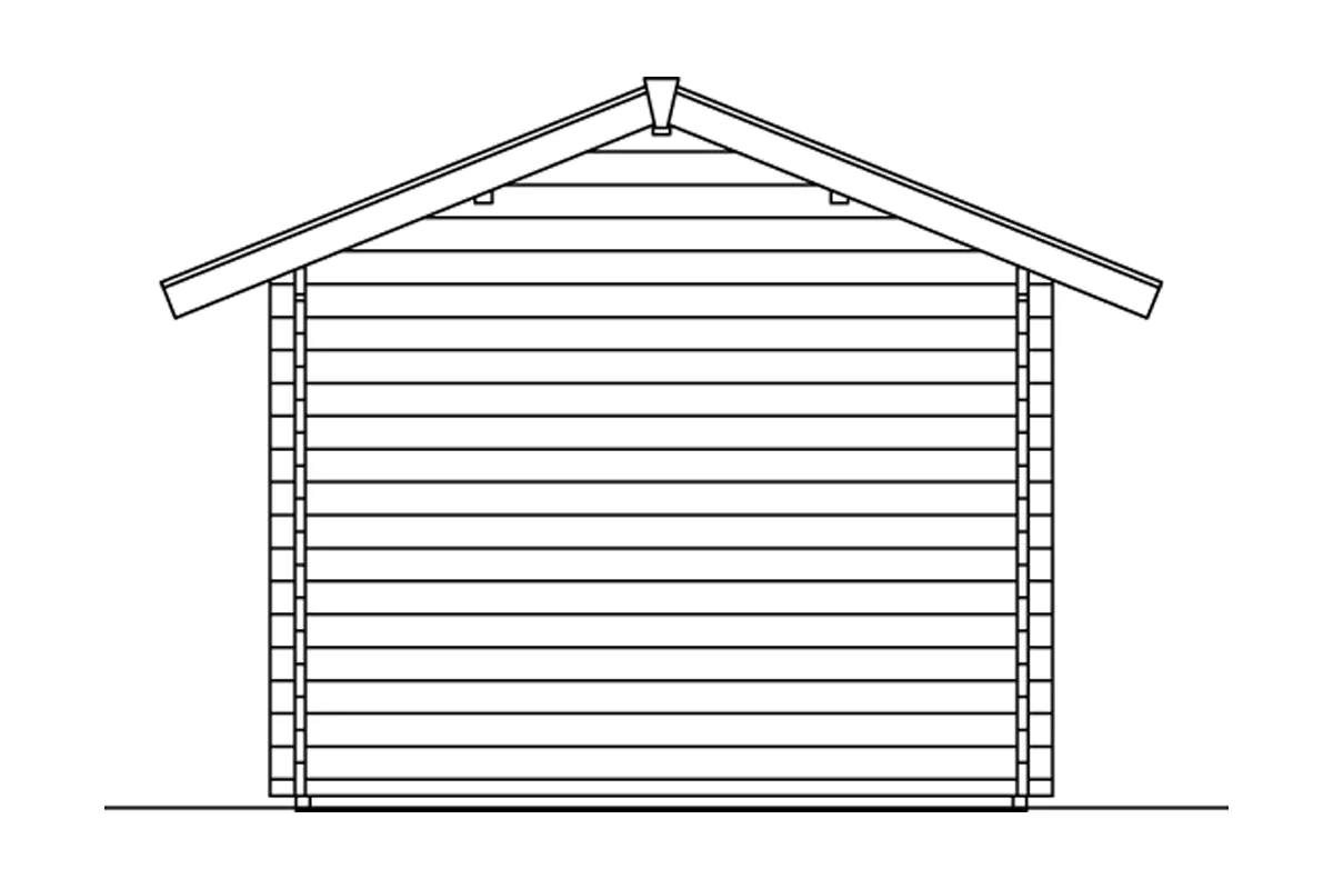 SKAN HOLZ Freizeithaus Lausanne 450 x 300 cm natur mit Fußboden, 2. Schalung