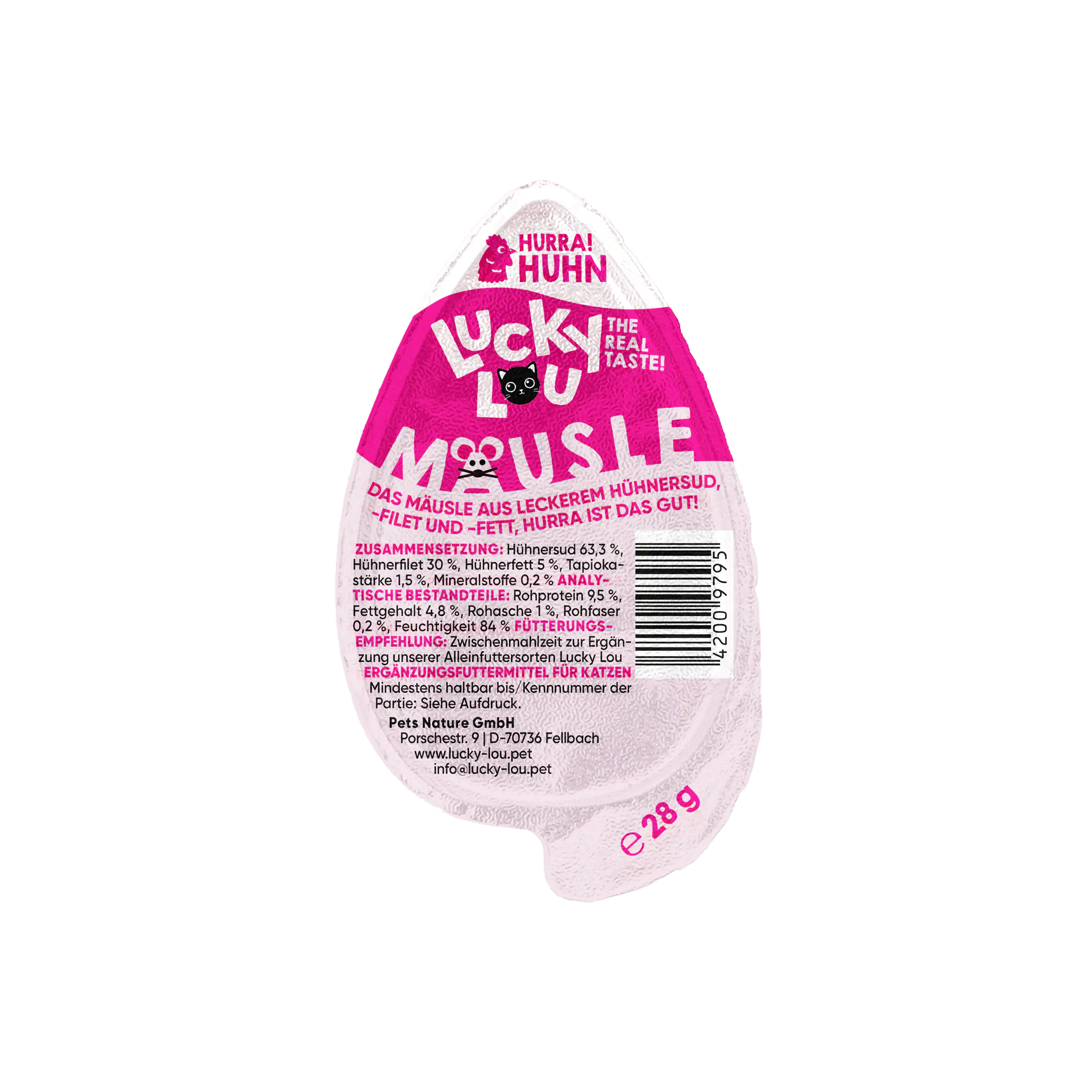 Lucky Lou Katzensnack Mäusle Huhn 28 g