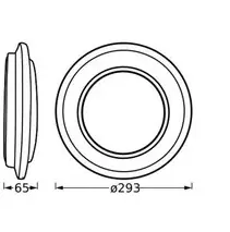 Ledvance LED-Deckenlampe Orbis Berlin 16W Ø30 cm warmweiß