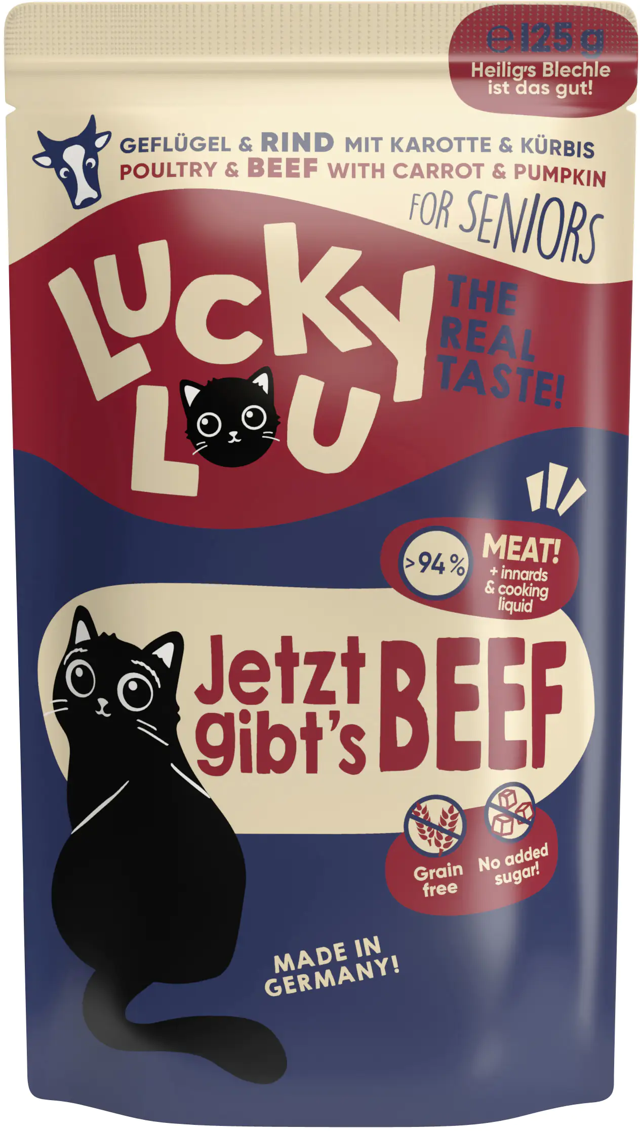 Lucky Lou Lifestage Senior Geflügel und Rind 125g