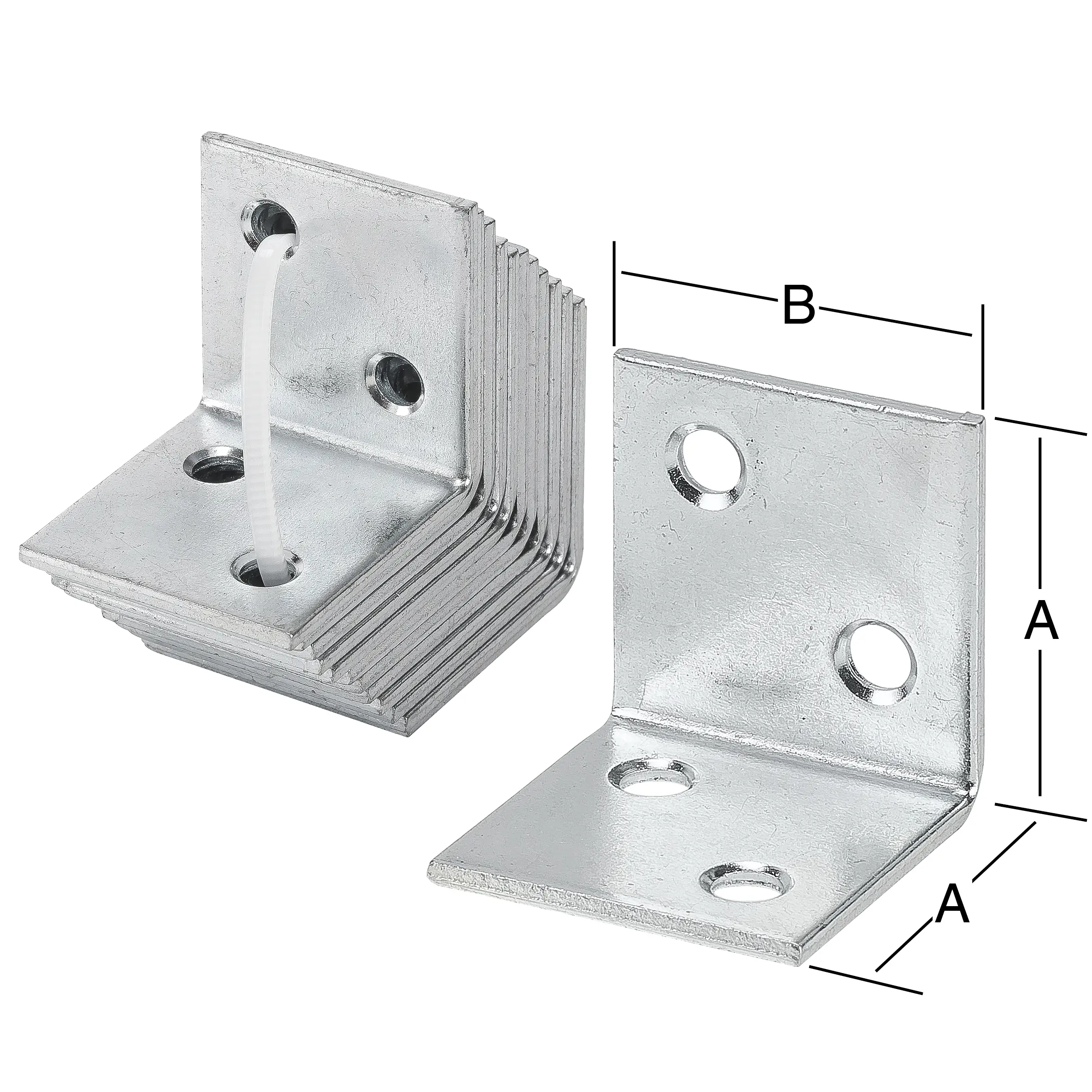 Vormann Breitwinkel verzinkt 40 x 40 mm