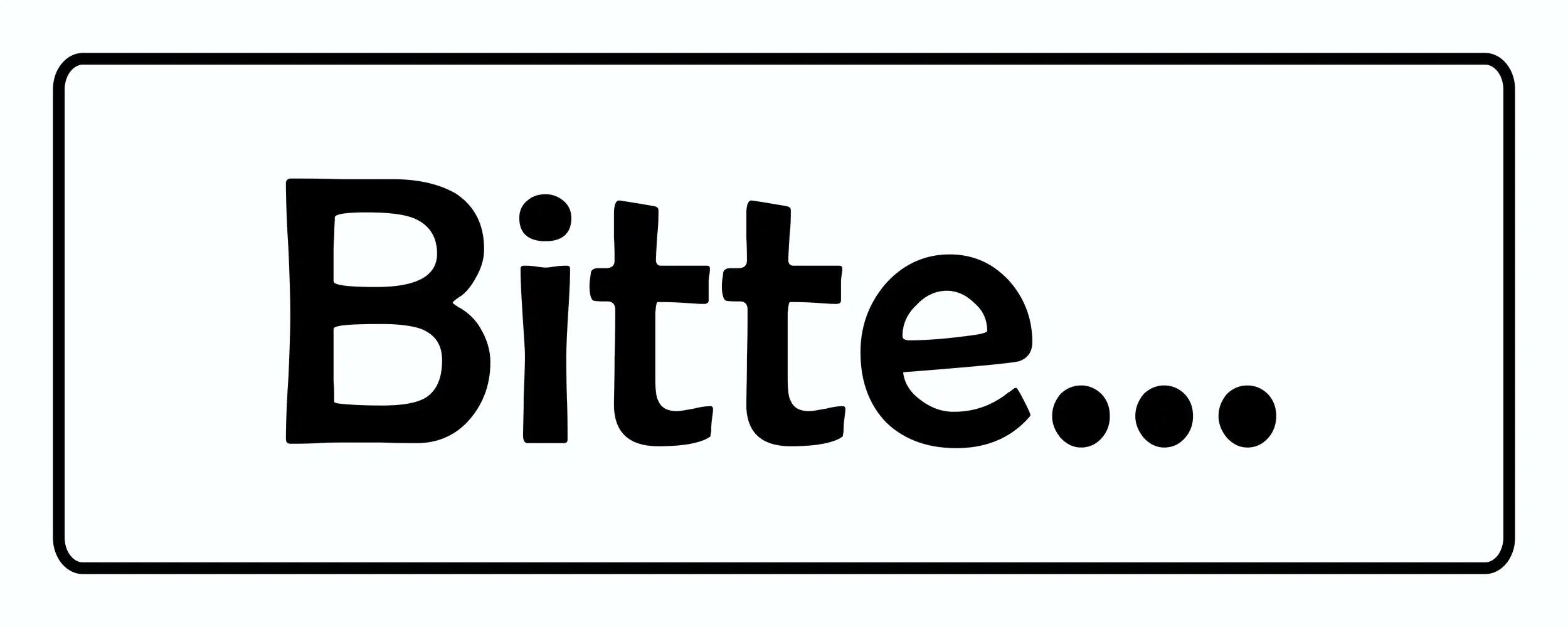 Hermann Schütz Aufkleber Bitte 40x110mm