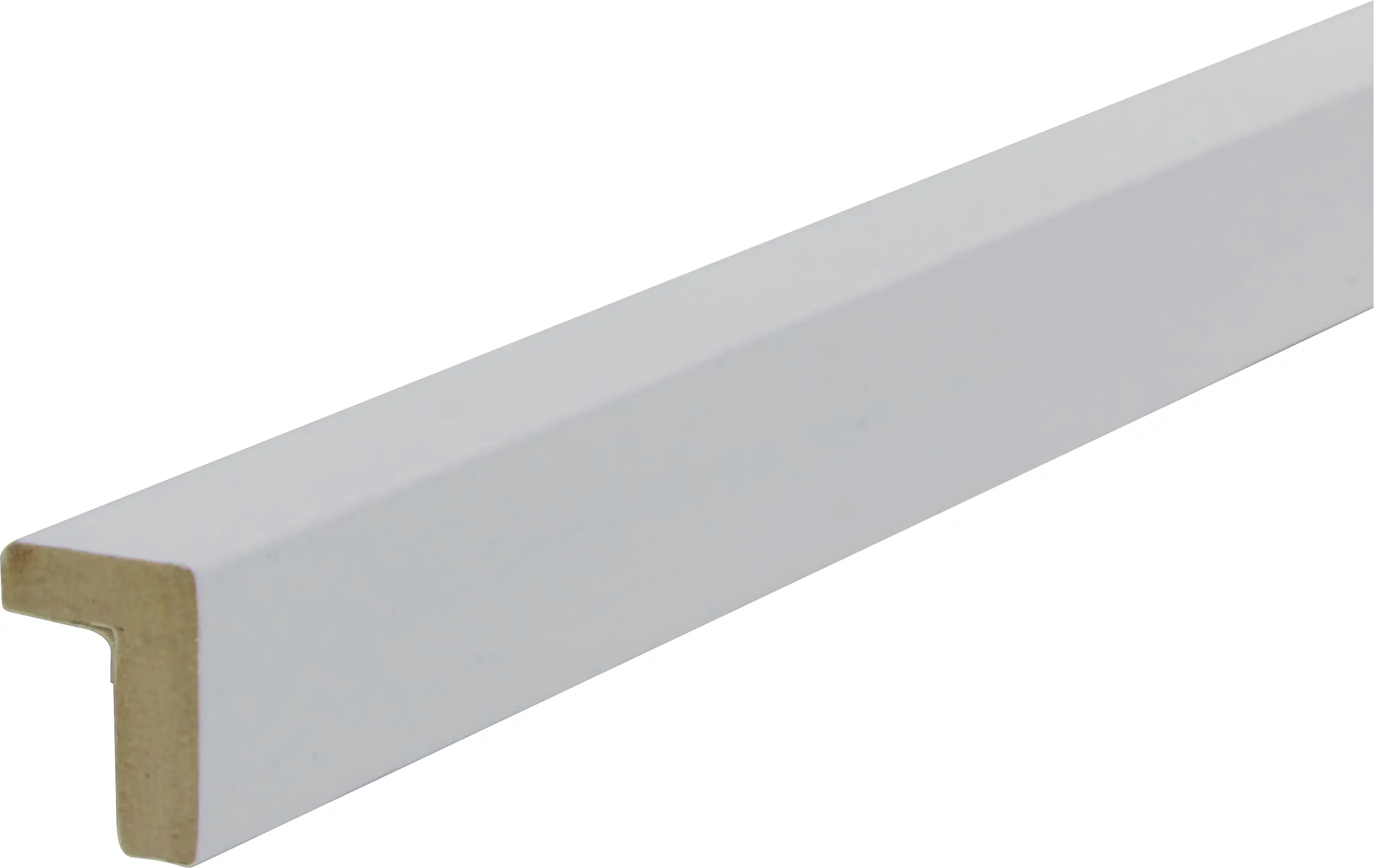 B.S. Bauprogramm Bilder-Falzleiste 250 cm 24 x 16 mm weiß