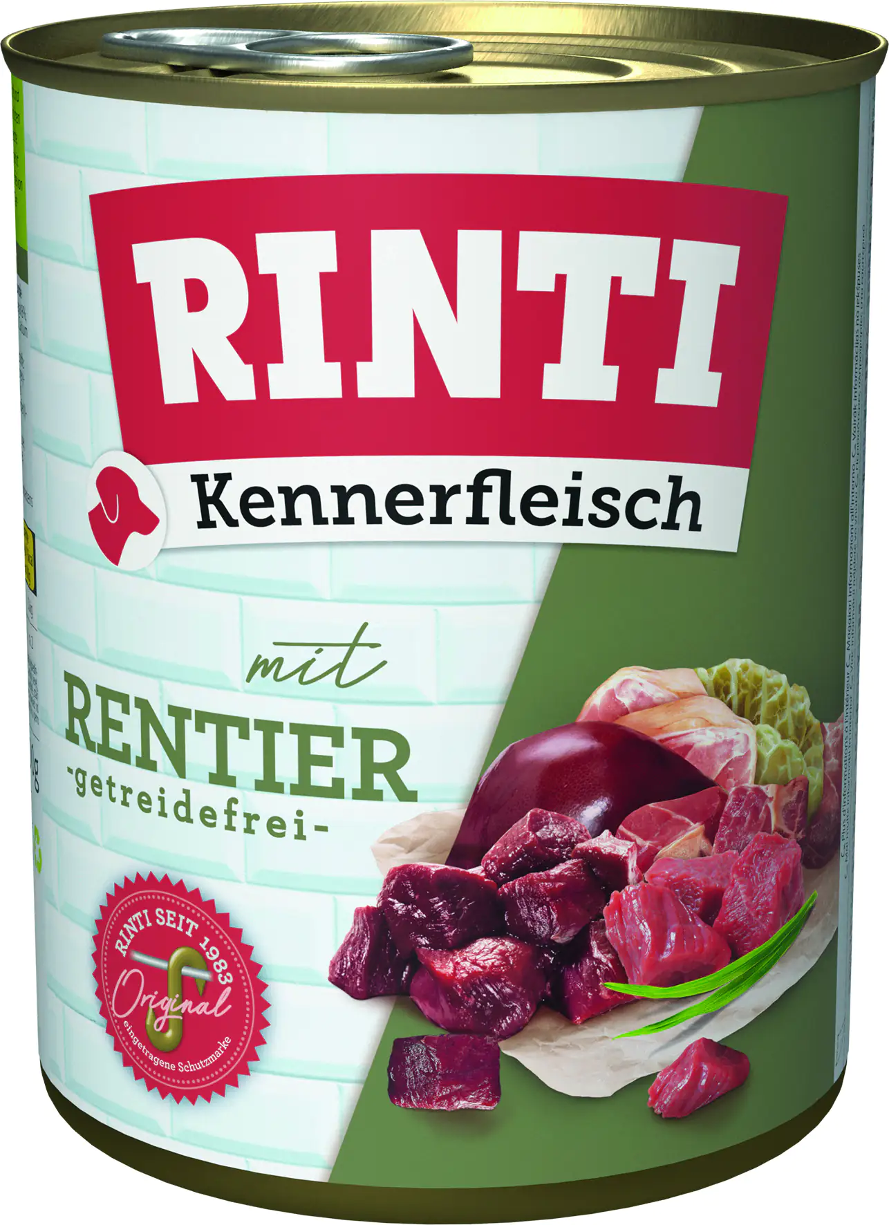 Rinti Kennerfleisch Hundenassfutter Adult 800 g Rentier bei Kartonabnahme Rinti Kennerfleisch Hundenassfutter Adult 800 g Rentier bei Kartonabnahme