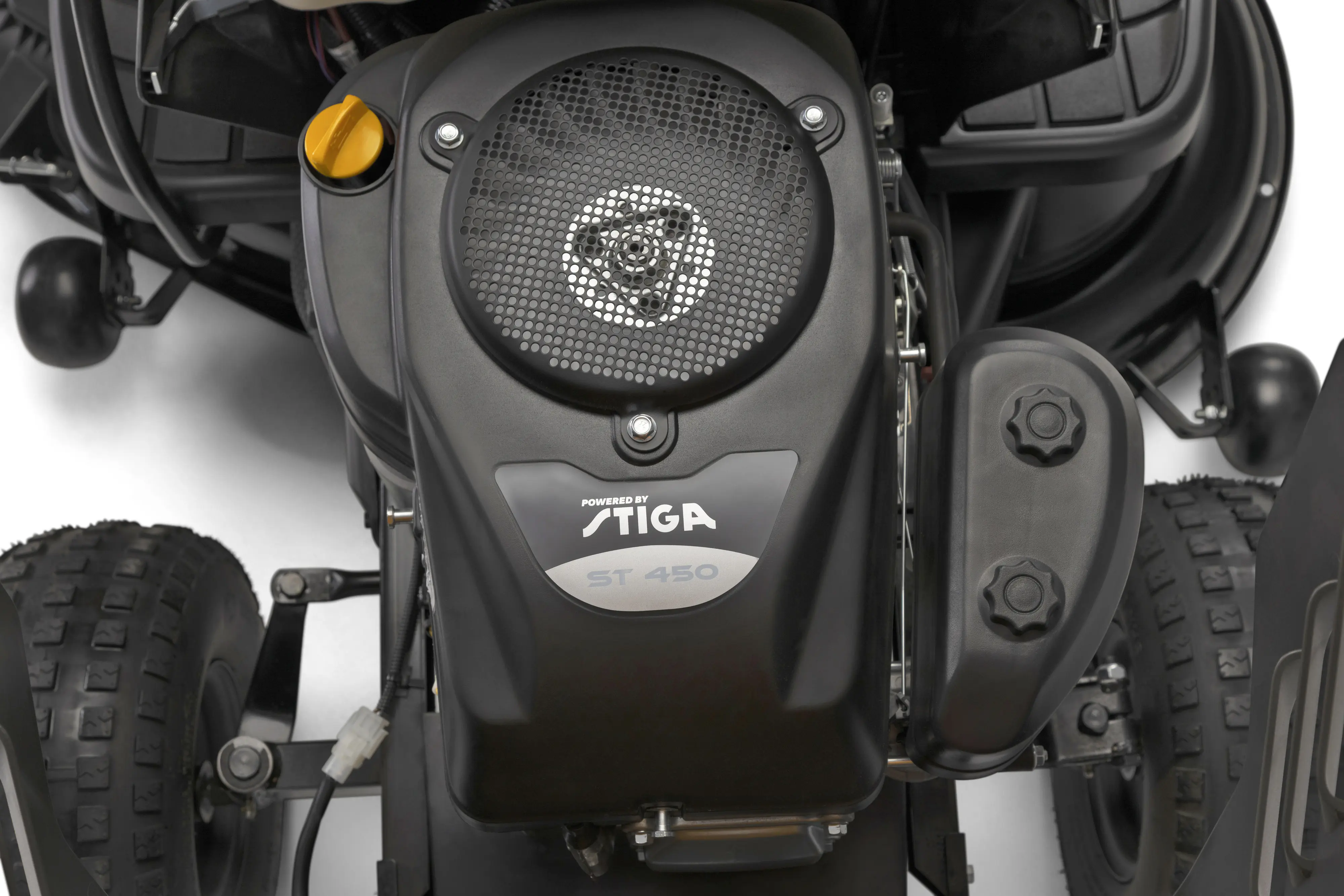 Stiga Rasentraktor TORNADO 398 7,5 kW, 98 cm Schnittbreite, inkl. Mulchkit & Anhängerkupplung