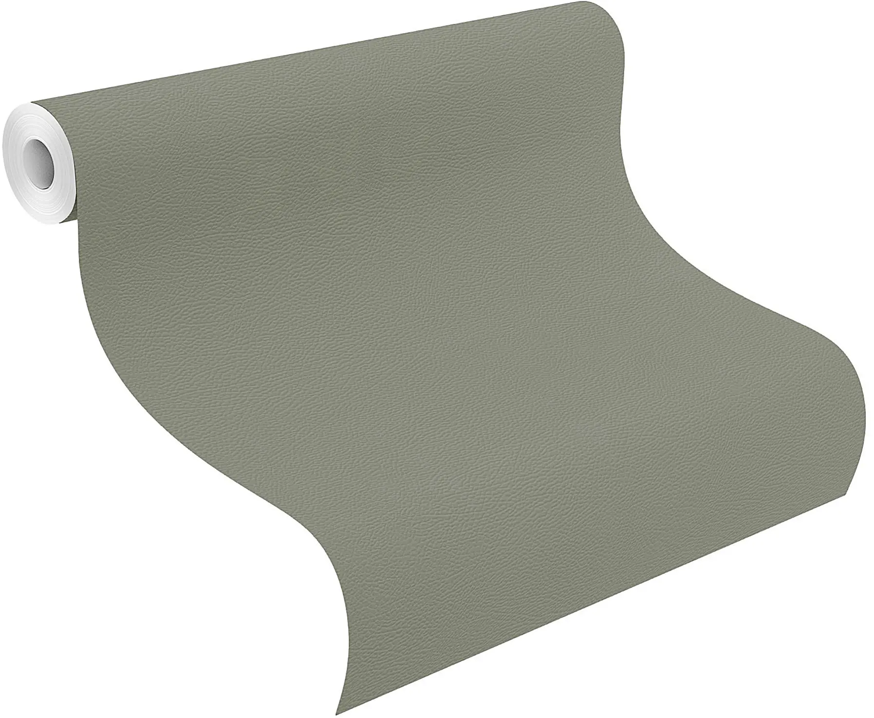 Rasch Vliestapete 752687 African Queen III, Lederstruktur grün, 10,05 x 0,53 m