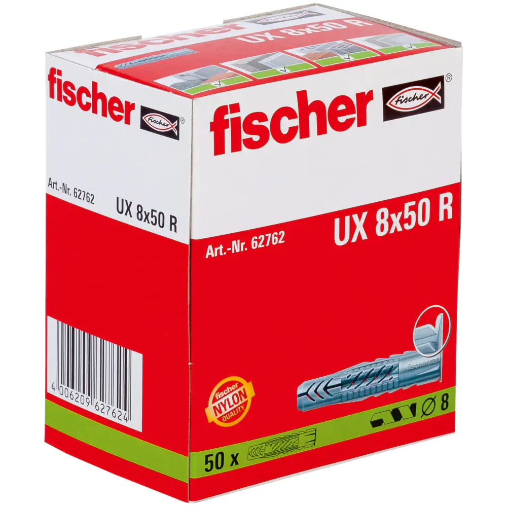 Fischer Universaldübel UX 8.0 x 50 mm - 50 Stück Fischer Universaldübel UX 8.0 x 50 mm - 50 Stück
