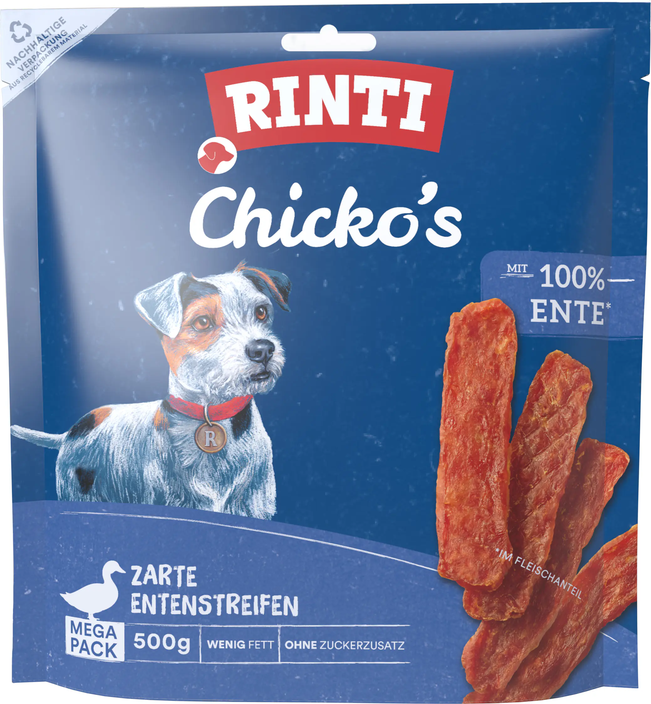 Rinti Chicko Hundesnack Ente Megapack 500g