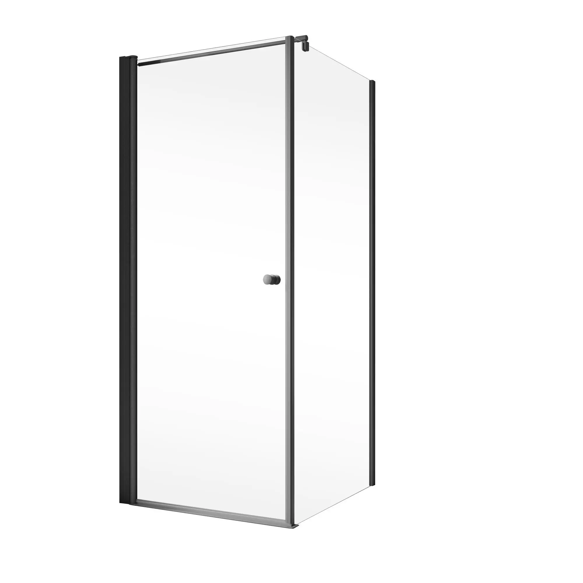 Schulte Eckdusche Garant 2.0 90 x 90 x 200 cm mattschwarz klar hell