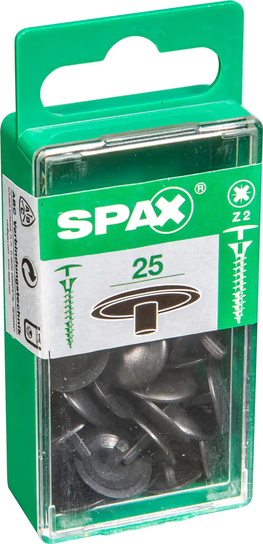 Spax Abdeckkappen braun zum stecken - 25 Stk. Spax Abdeckkappen braun zum stecken - 25 Stk.