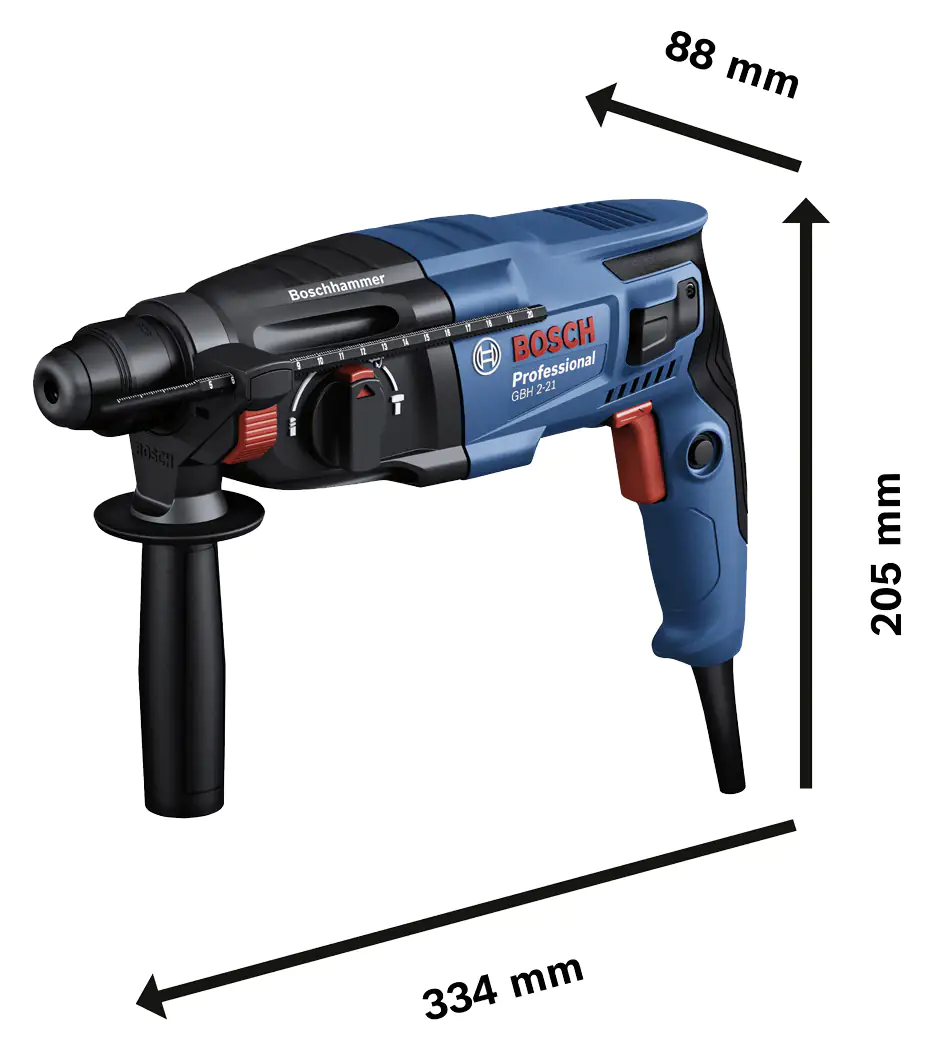 Bosch Professional Bohrhammer GBH 2-21 720 W mit Koffer